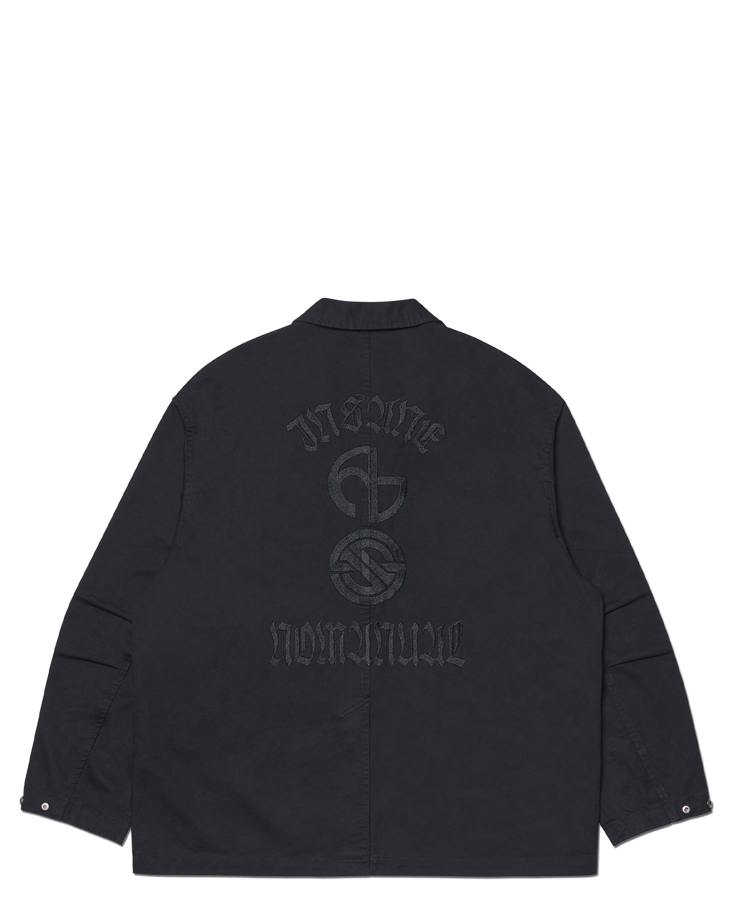 [NOMANUAL] WASHED CHINO JACKET_WASHED BLACK