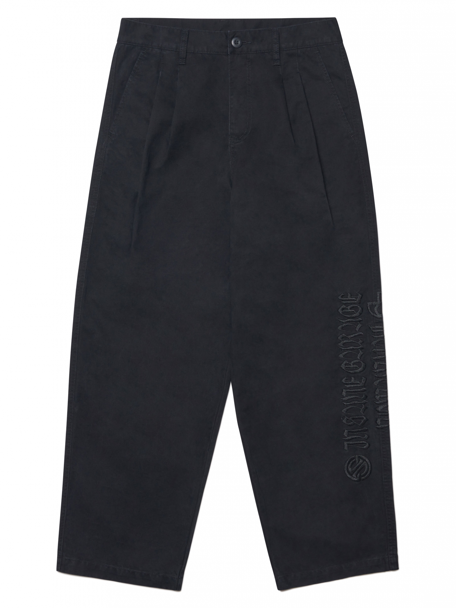 [NOMANUAL] WASHED TWO TUCK PANTS_WASHED BLACK