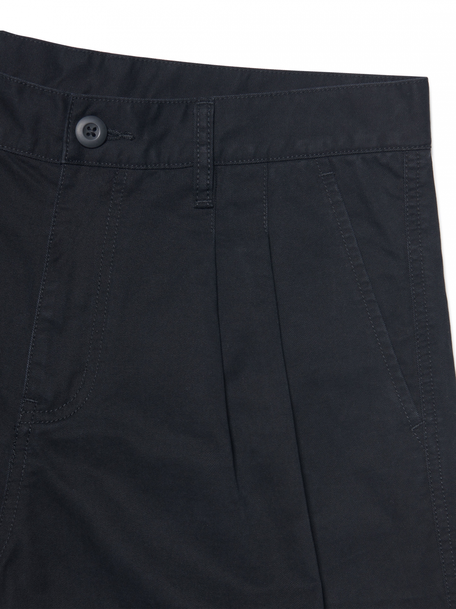 [NOMANUAL] WASHED TWO TUCK PANTS_WASHED BLACK