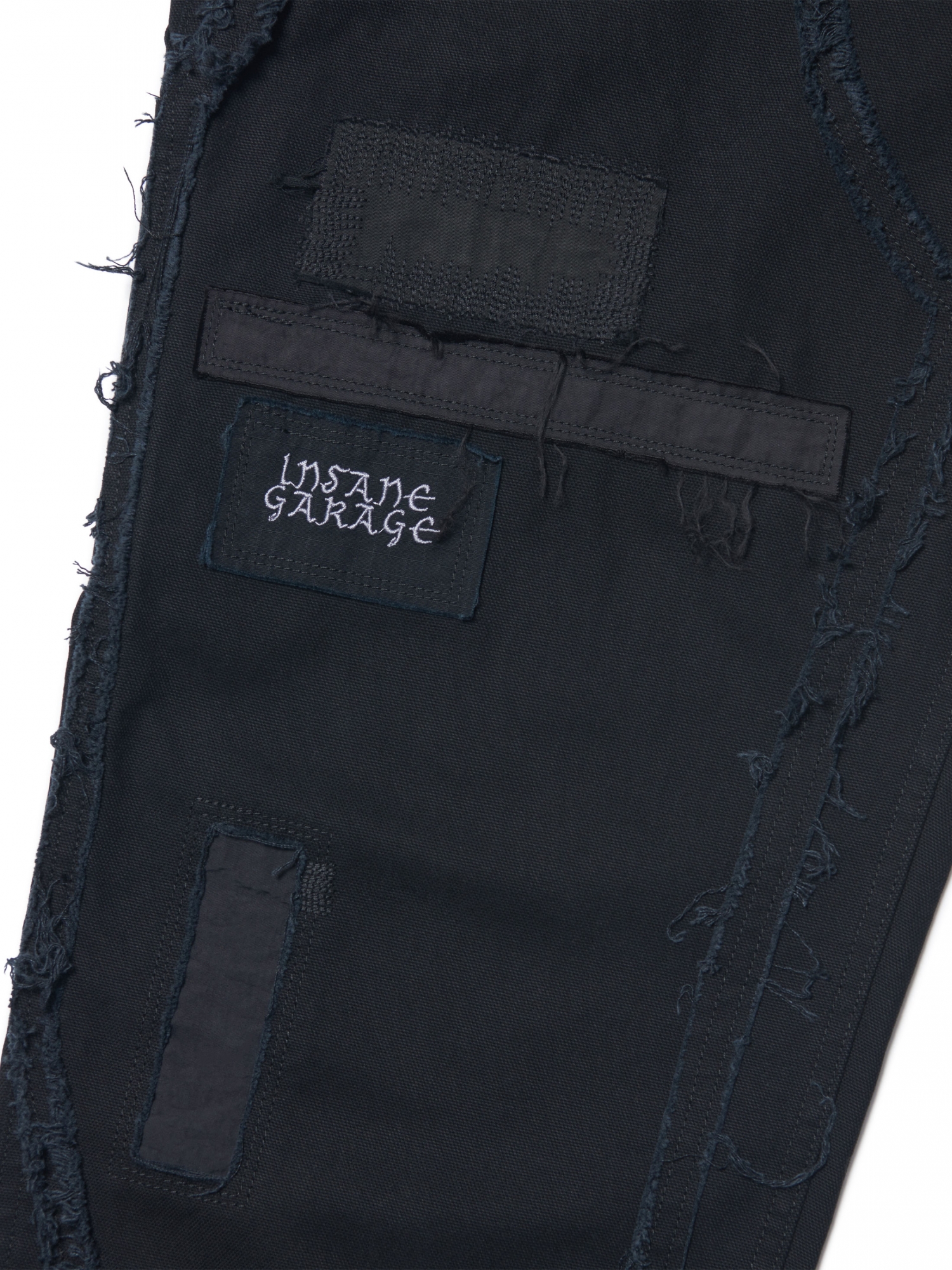 [NOMANUAL] VTG DAMAGED WORK PANTS_WASHED BLACK