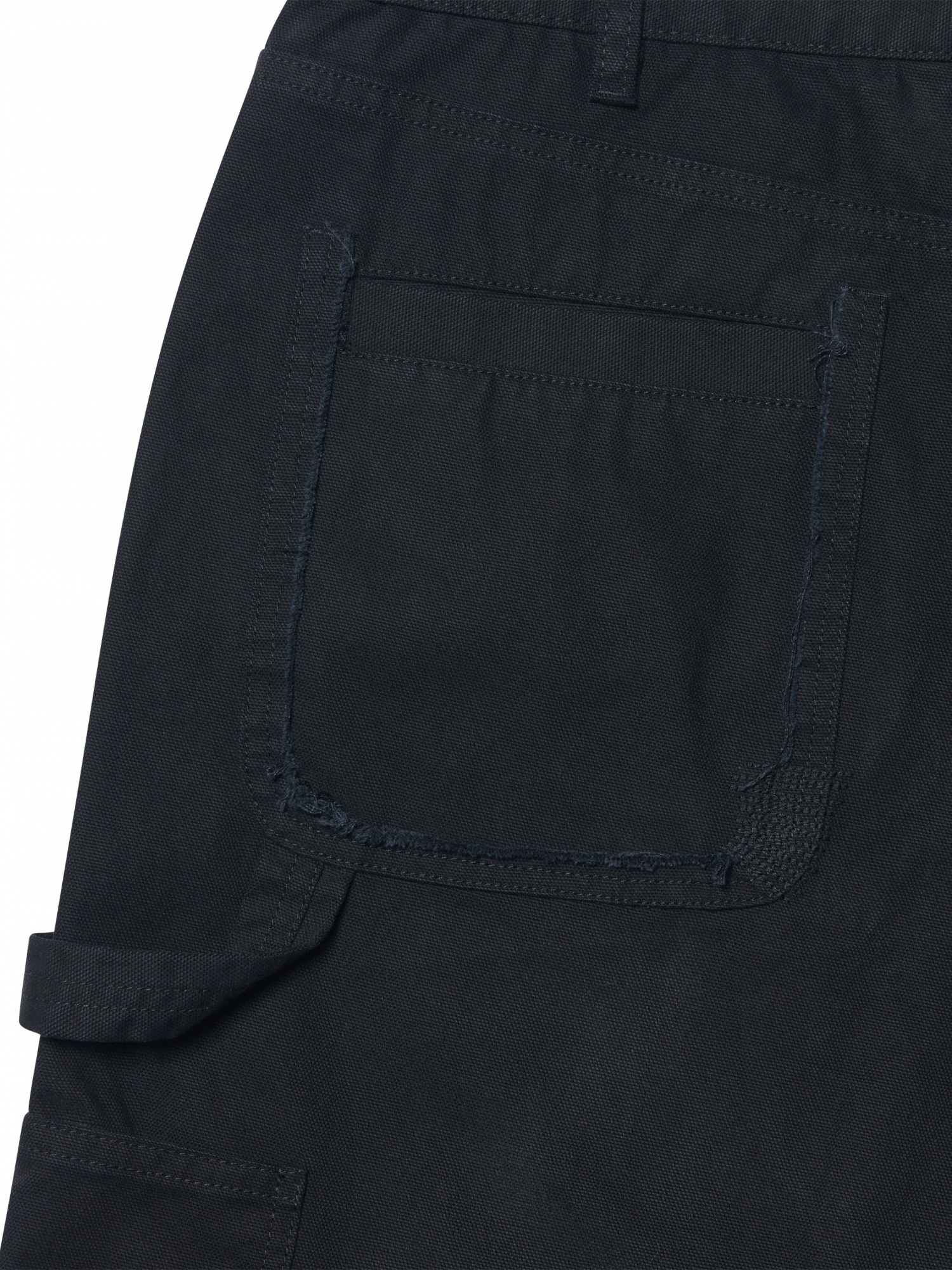 [NOMANUAL] VTG DAMAGED WORK PANTS_WASHED BLACK