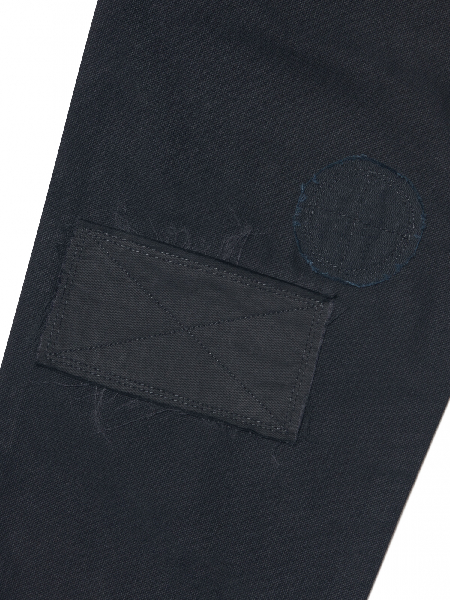 [NOMANUAL] VTG DAMAGED WORK PANTS_WASHED BLACK