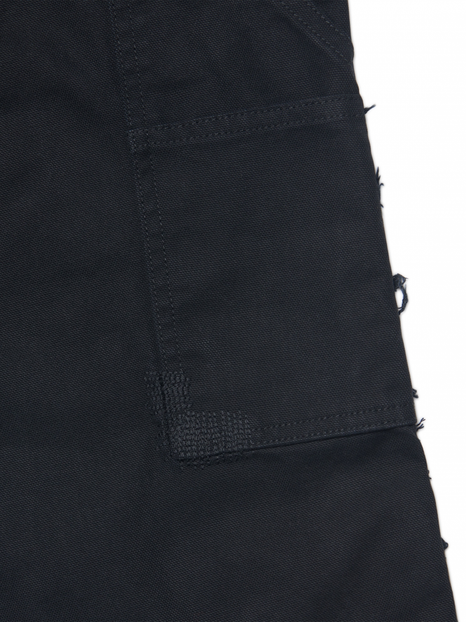 [NOMANUAL] VTG DAMAGED WORK PANTS_WASHED BLACK