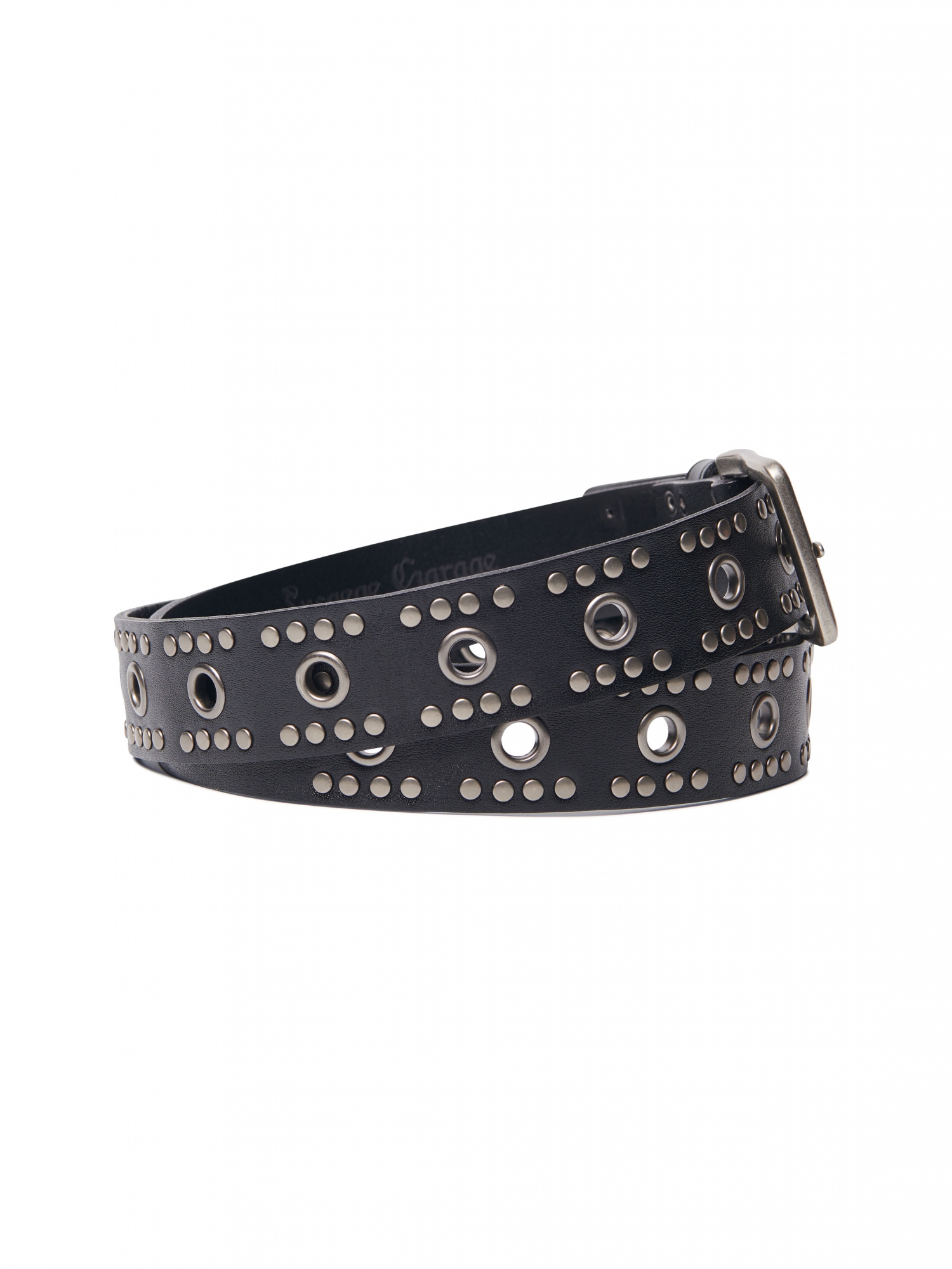 [NOMANUAL] EYELET STUDDED BELT_BLACK