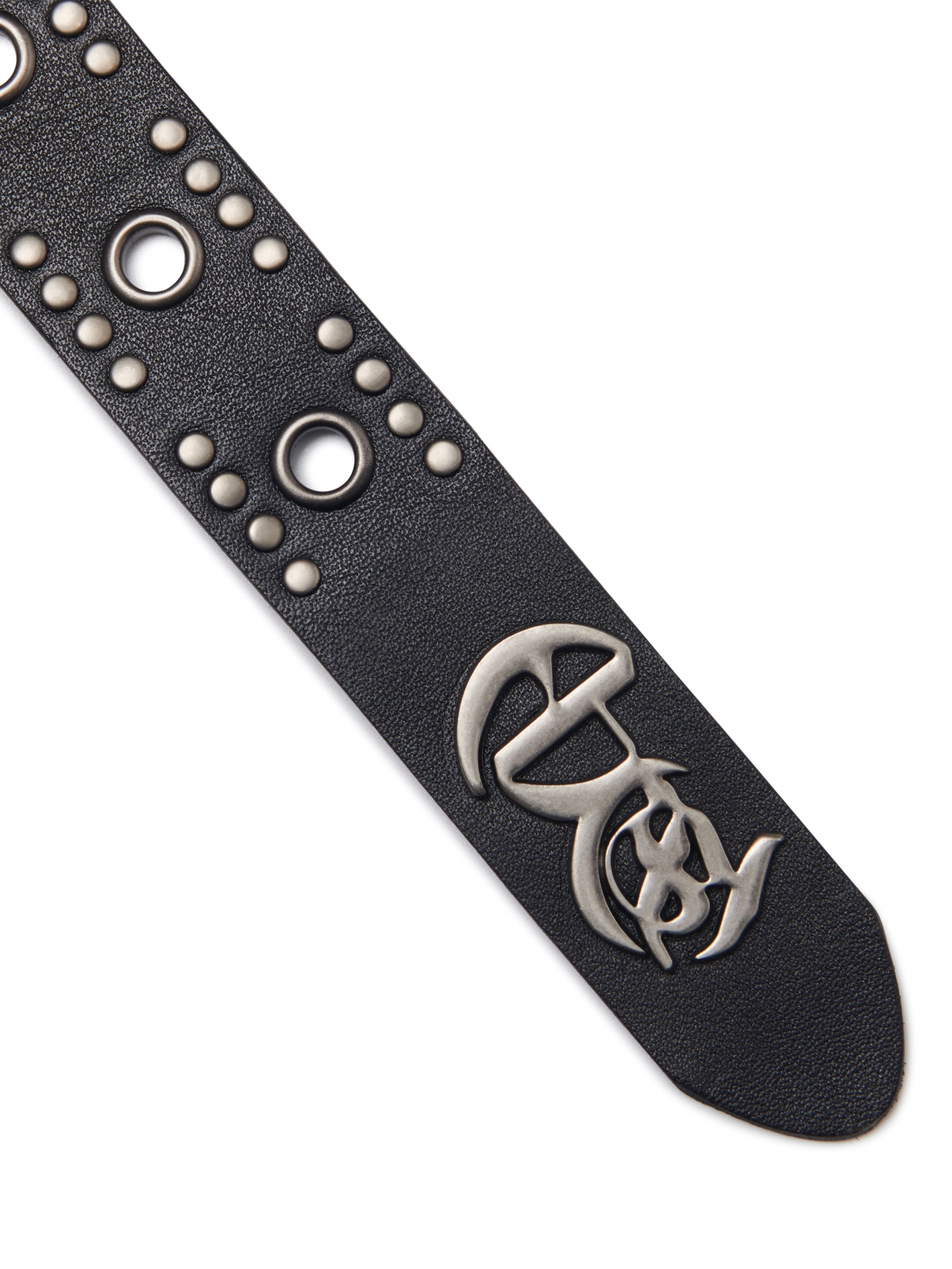 [NOMANUAL] EYELET STUDDED BELT_BLACK