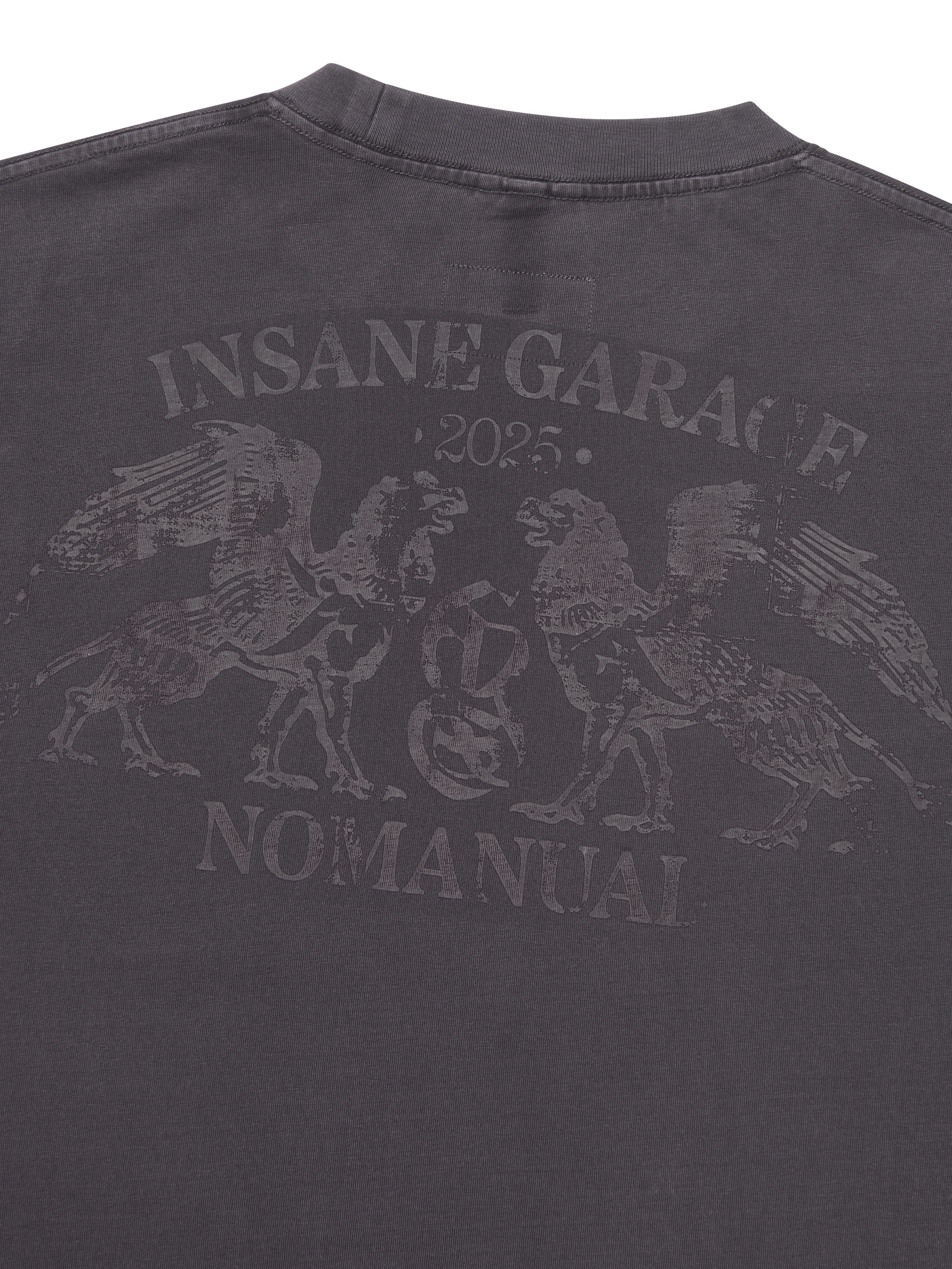 [NOMANUAL] OVERDYED GRAPHIC T-SHIRT_WASHED CHARCOAL