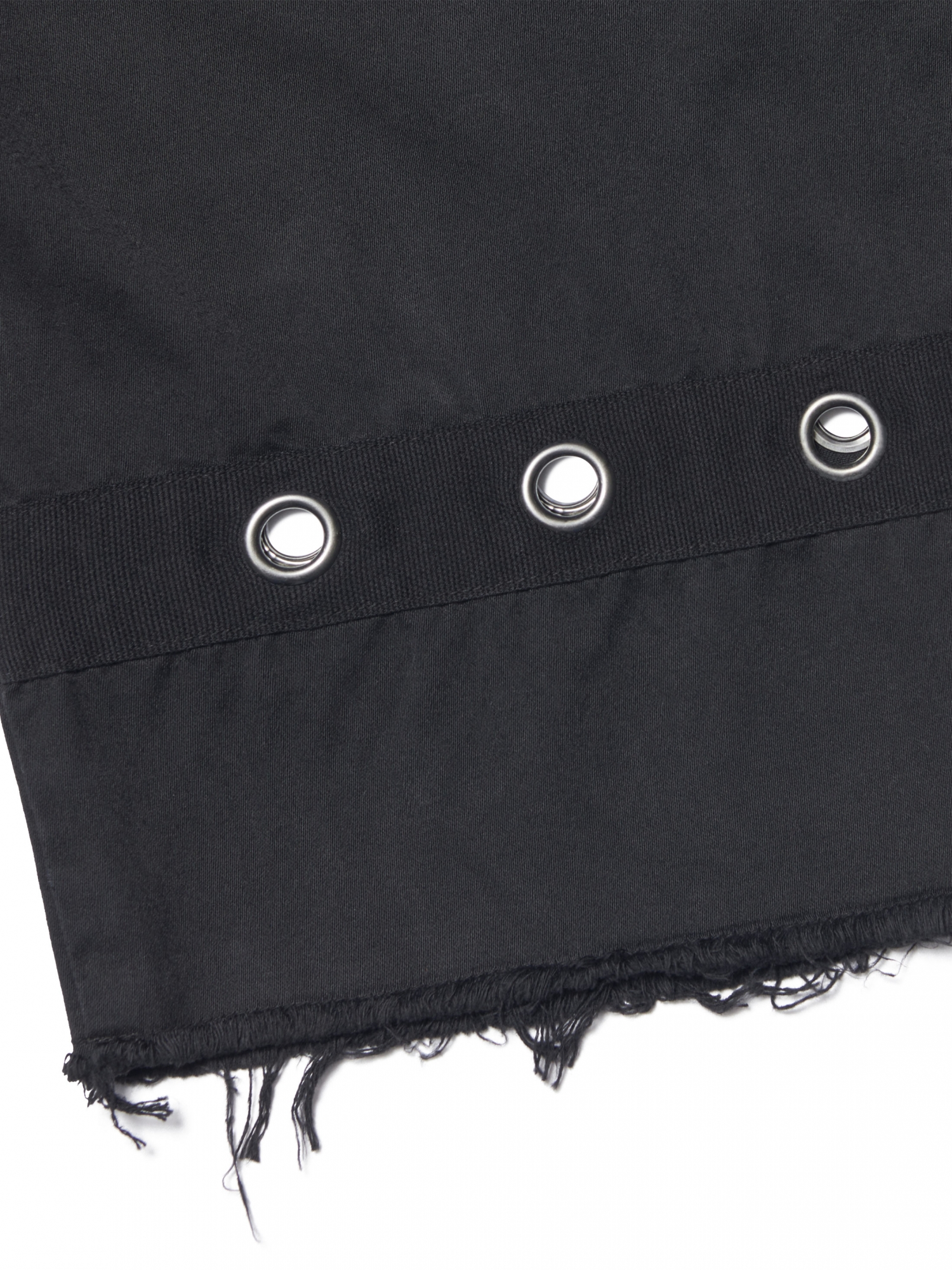 [NOMANUAL] WASHED CARGO BERMUDA PANTS_BLACK