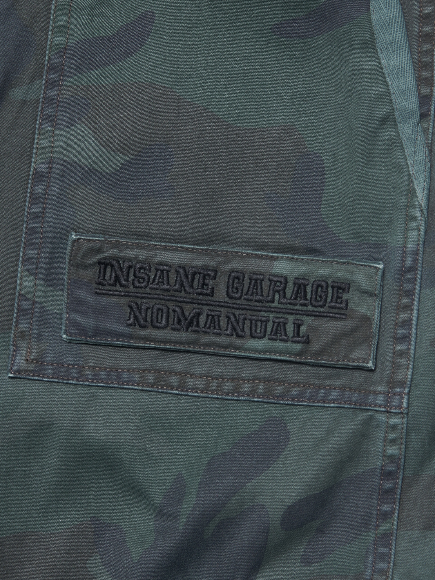 [NOMANUAL] WASHED CARGO BERMUDA PANTS_CAMOUFLAGE