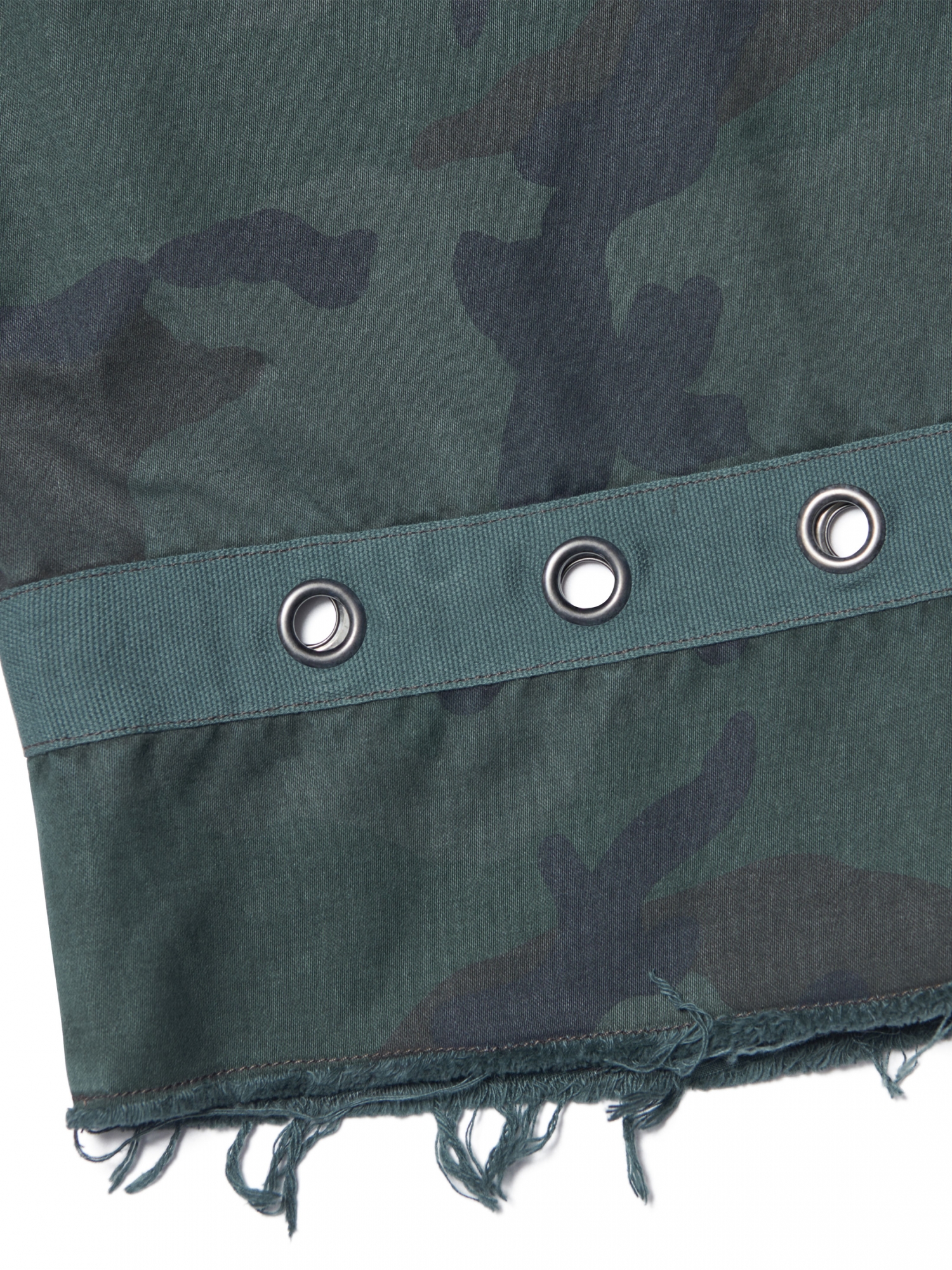 [NOMANUAL] WASHED CARGO BERMUDA PANTS_CAMOUFLAGE