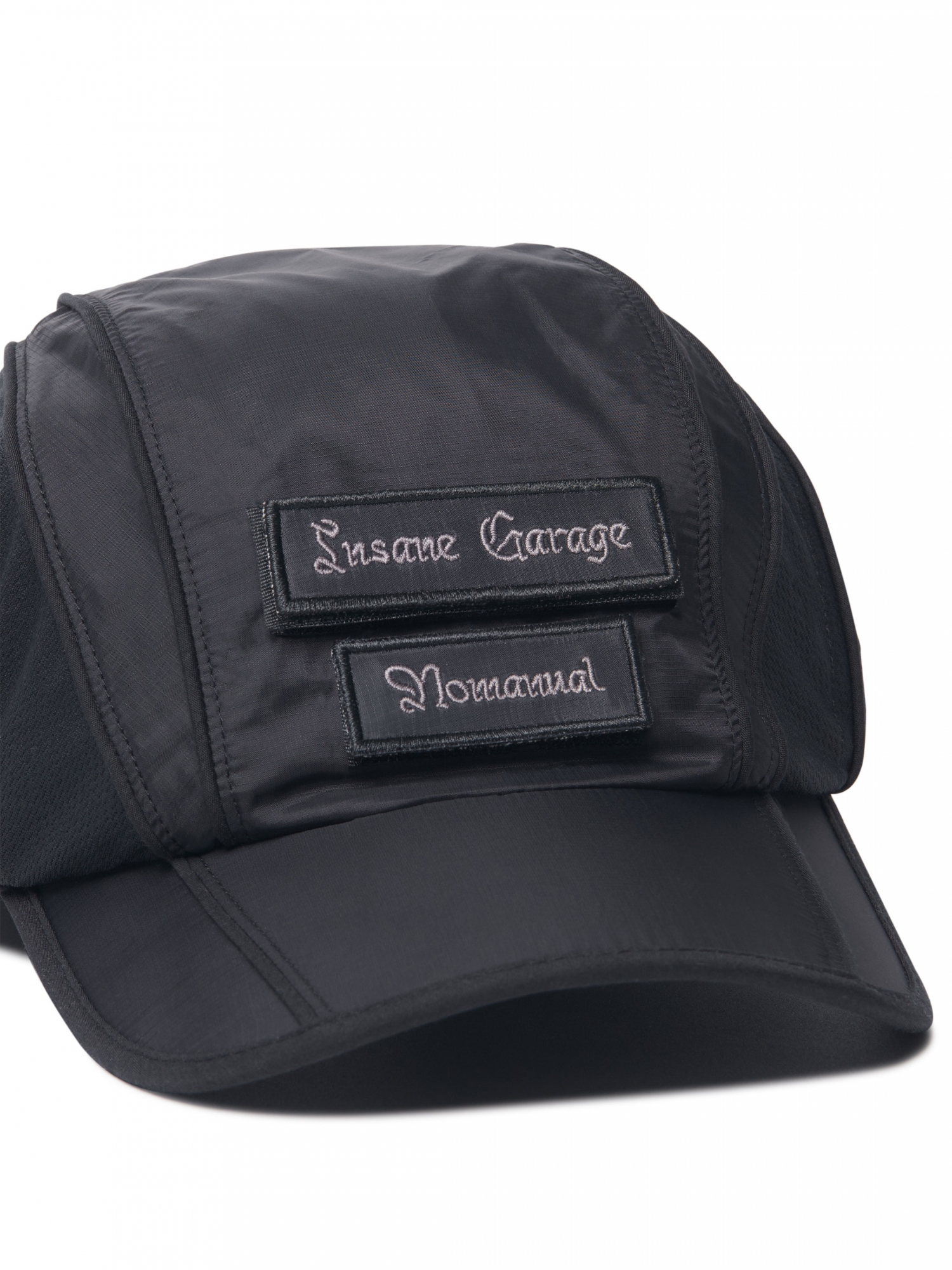 キャップ NOMANUAL X INSANE GARAGE PATCHED SPORT CAP 5FT2353 INSANE GARAGE | [NOMANUAL] PATCHED SPORT CAP_BLACK
