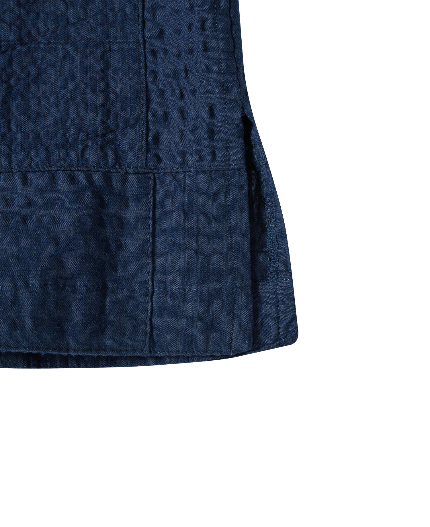 INSANE PATCH-WORK SEERSUCKER HALF SLV SHIRT_BLUE