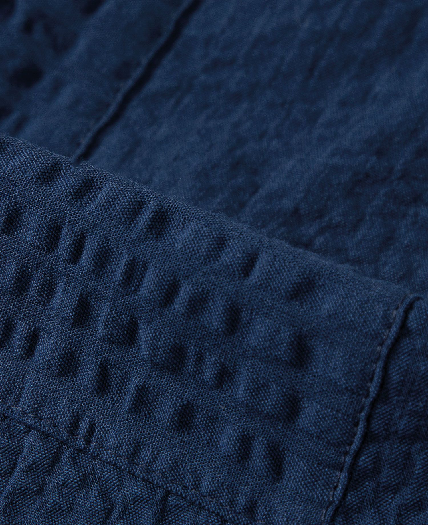 INSANE PATCH-WORK SEERSUCKER HALF SLV SHIRT_BLUE