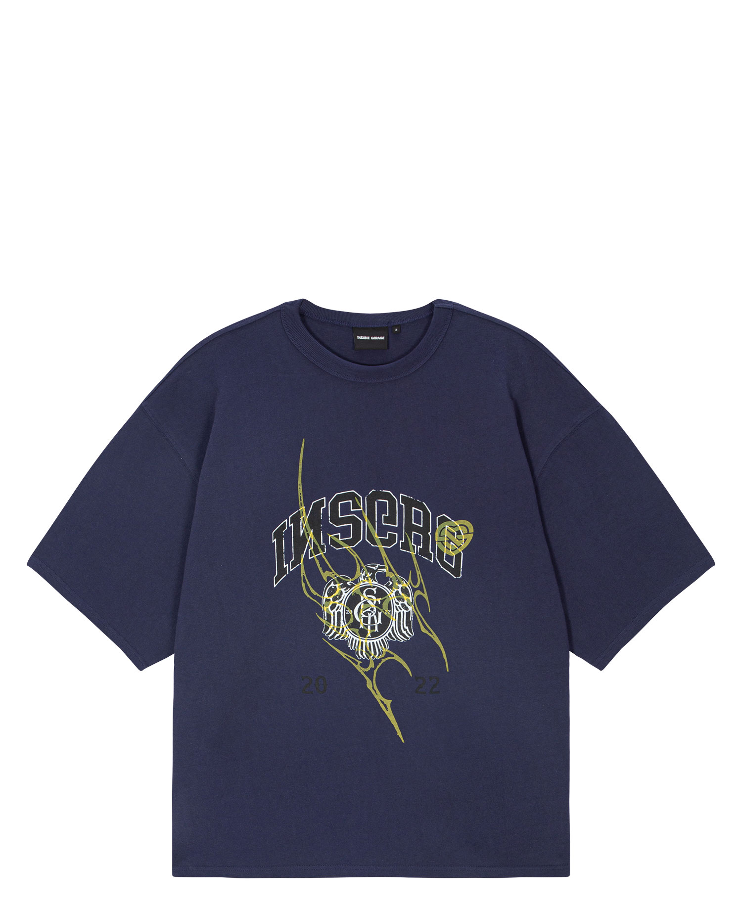 INSANE UNIVERSITY GRAPHIC T-SHIRT_NAVY