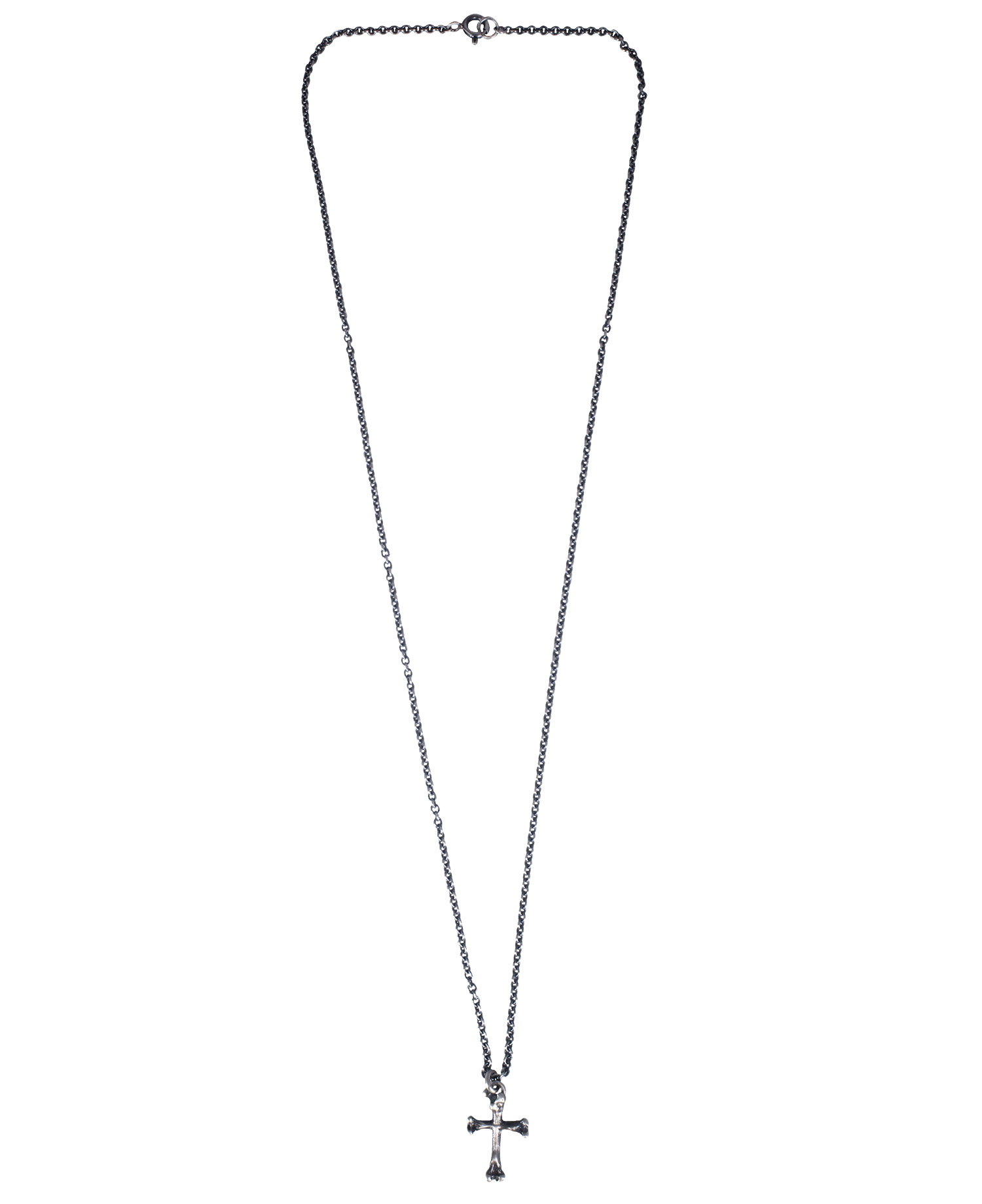[JOSILVER] BONE CROSS NECKLACE