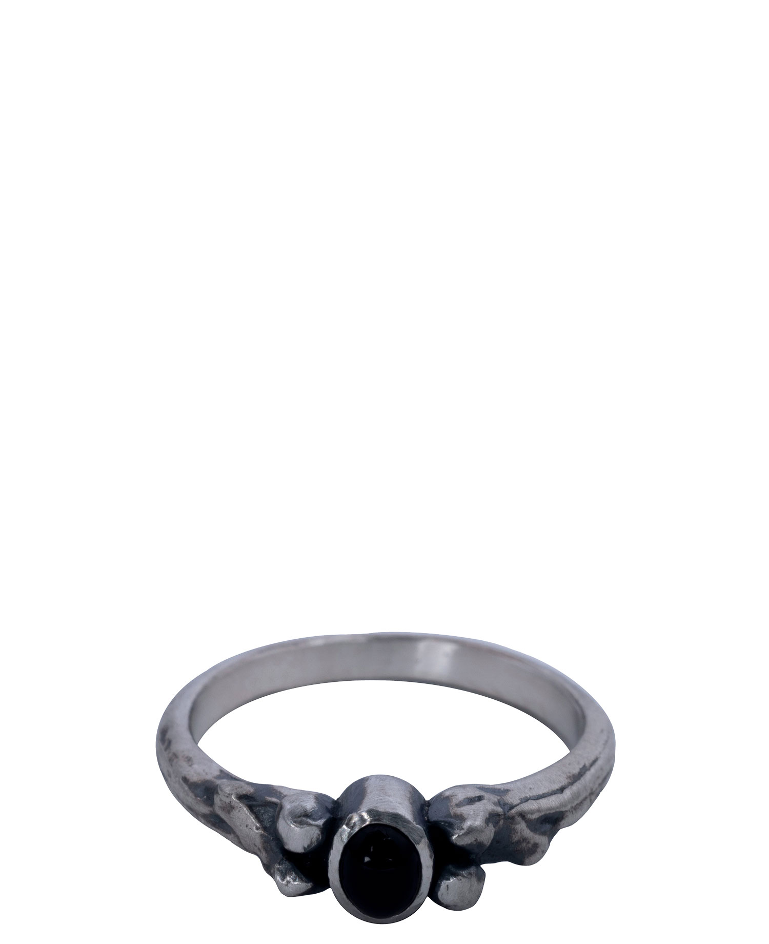 [JOSILVER] BONE ONYX RING