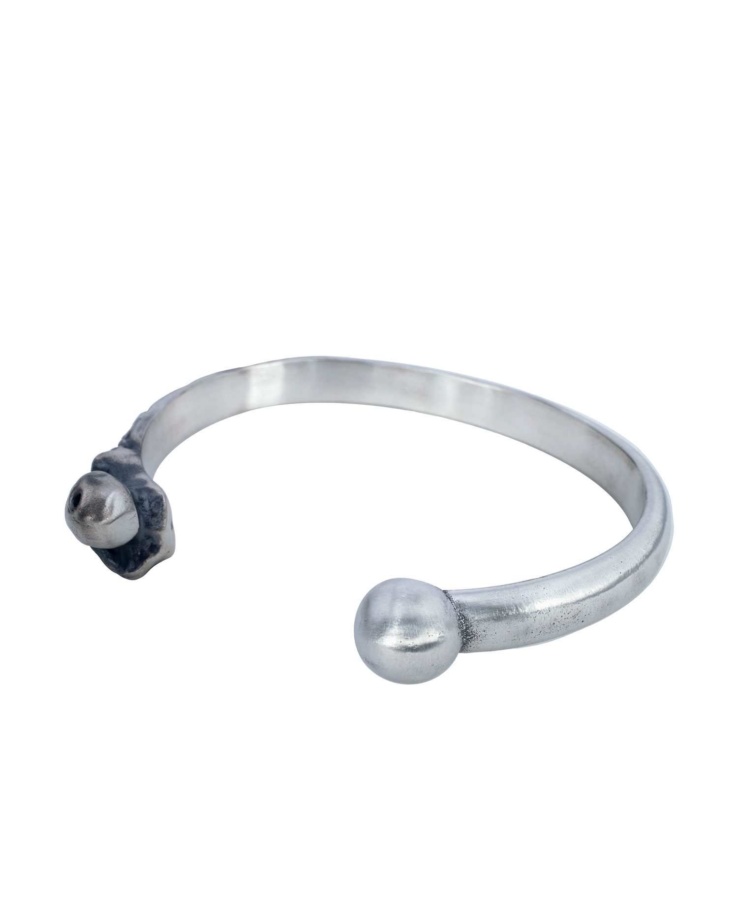 [JOSILVER] HALF BONE BANGLE