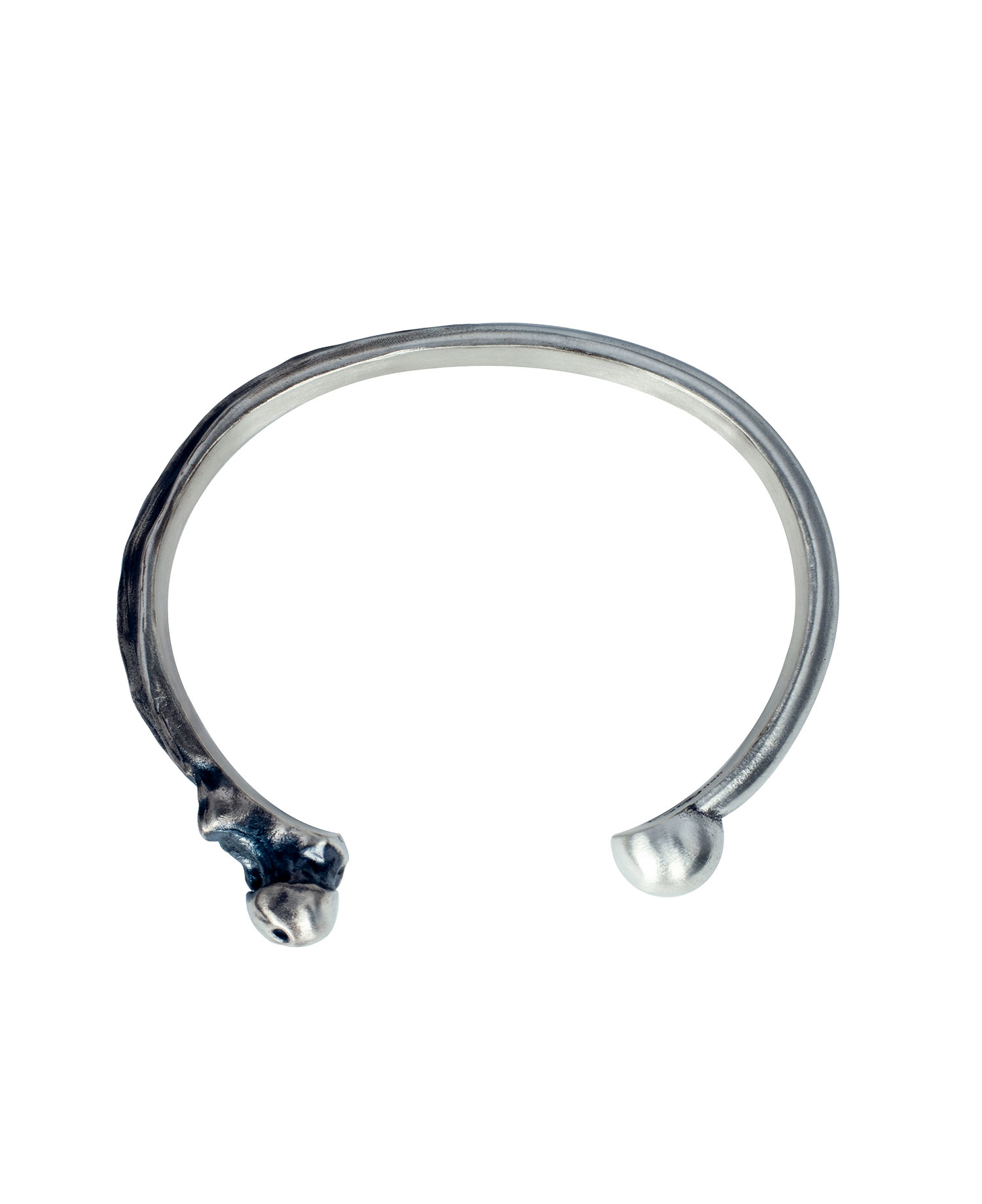 [JOSILVER] HALF BONE BANGLE