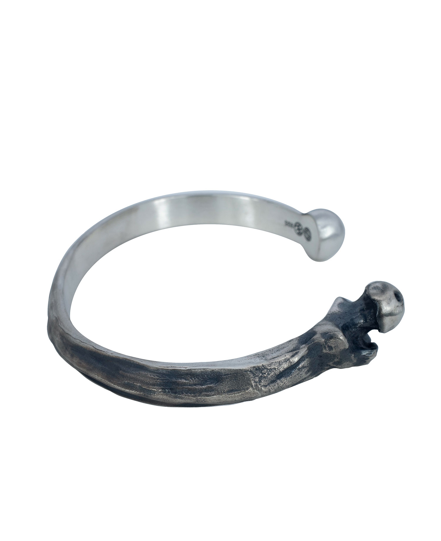 [JOSILVER] HALF BONE BANGLE
