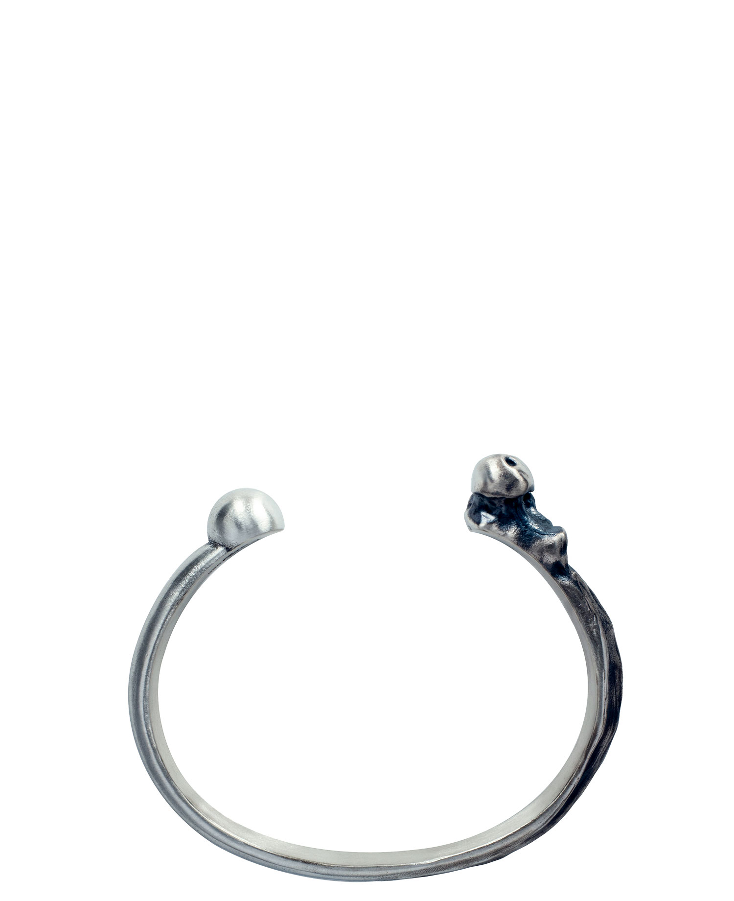 [JOSILVER] HALF BONE BANGLE