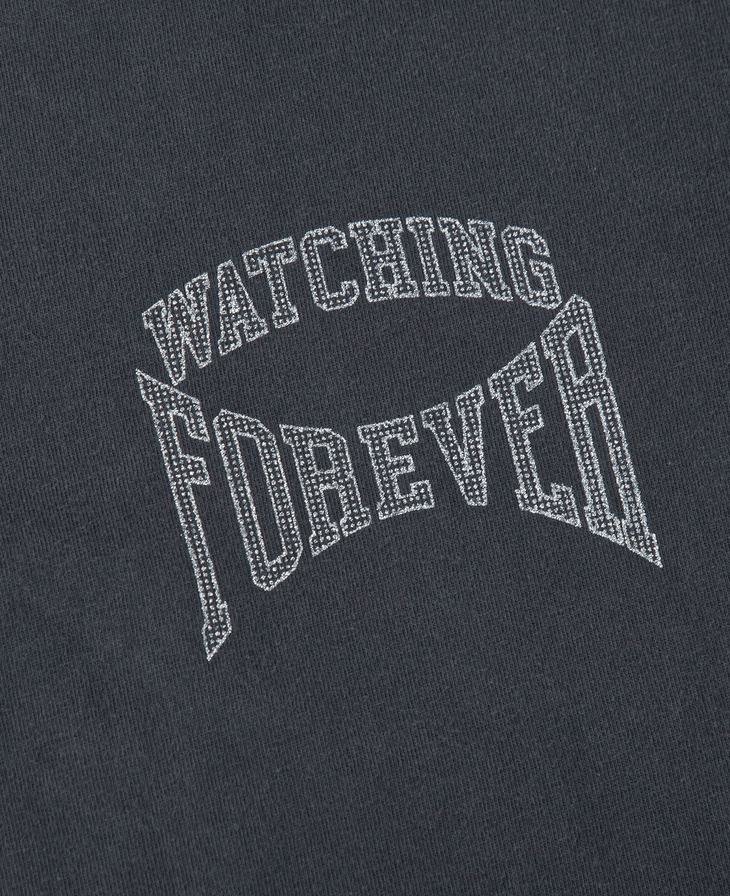 INSANE GLITTER GRAPHIC T-SHIRT_WASHED BLACK