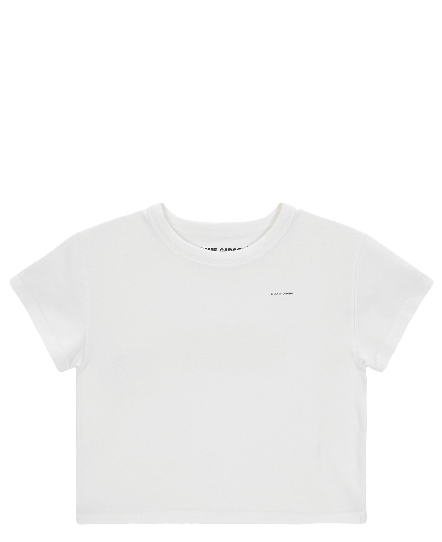 INSANE BABY CROP T-SHIRT_WHITE