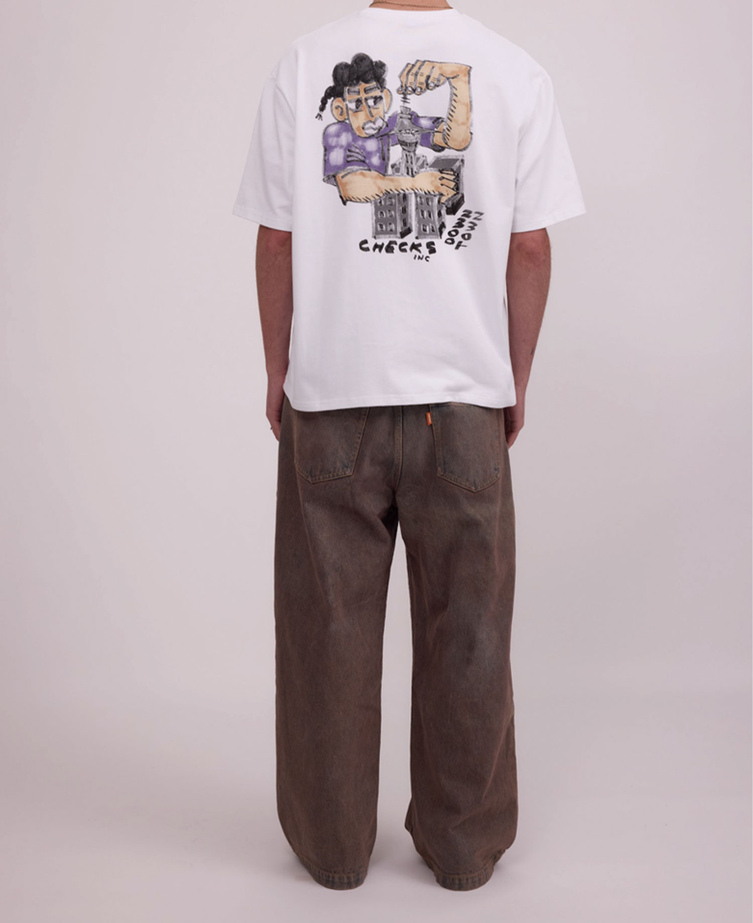 ROOTS JEANS_BROWN BLACK