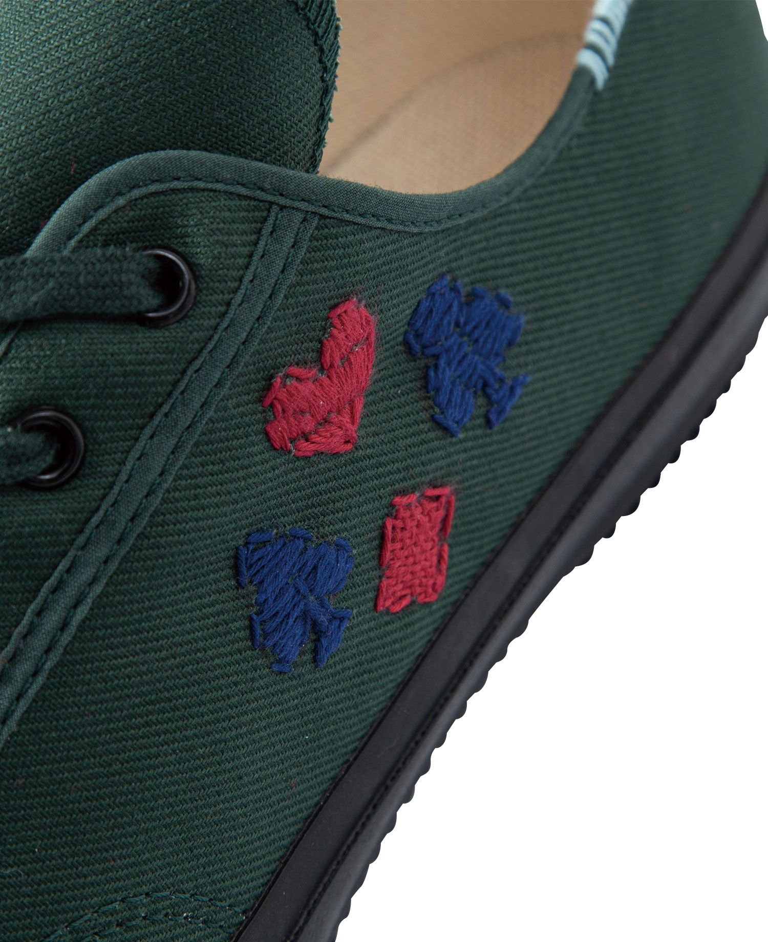 HAND-EMBROIDERED GYM CLASSIC_DARK GREEN