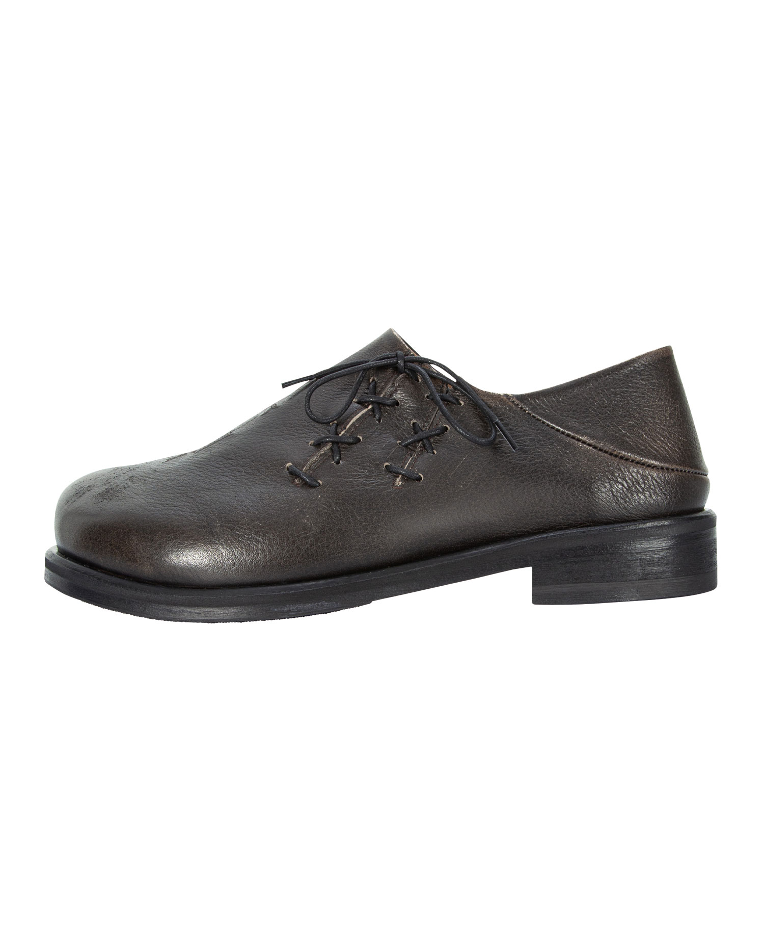 [NEGATIVETHREE] INSANE SYMBOL OBLIQUE DERBY SHOE