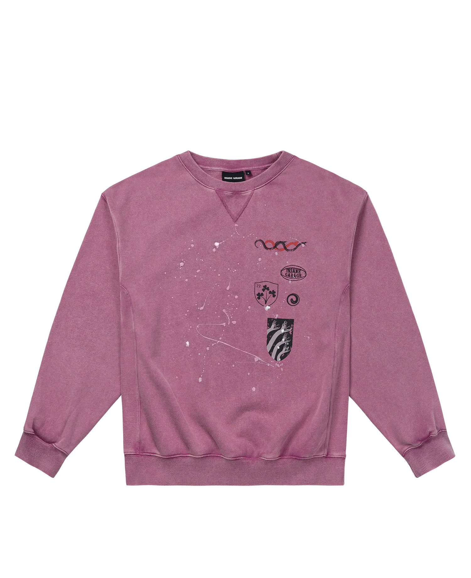 INSANE PAINTED GRAPHIC SWEAT SHIRT_PINK