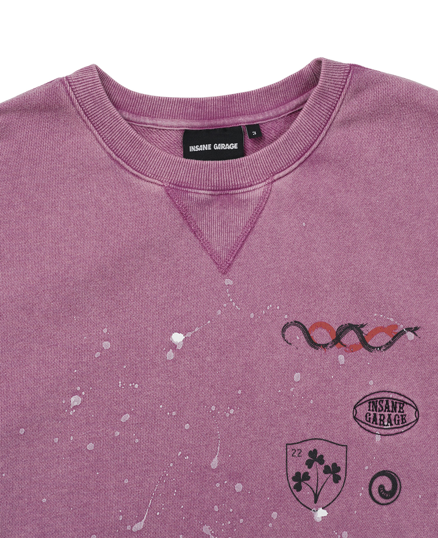 INSANE PAINTED GRAPHIC SWEAT SHIRT_PINK