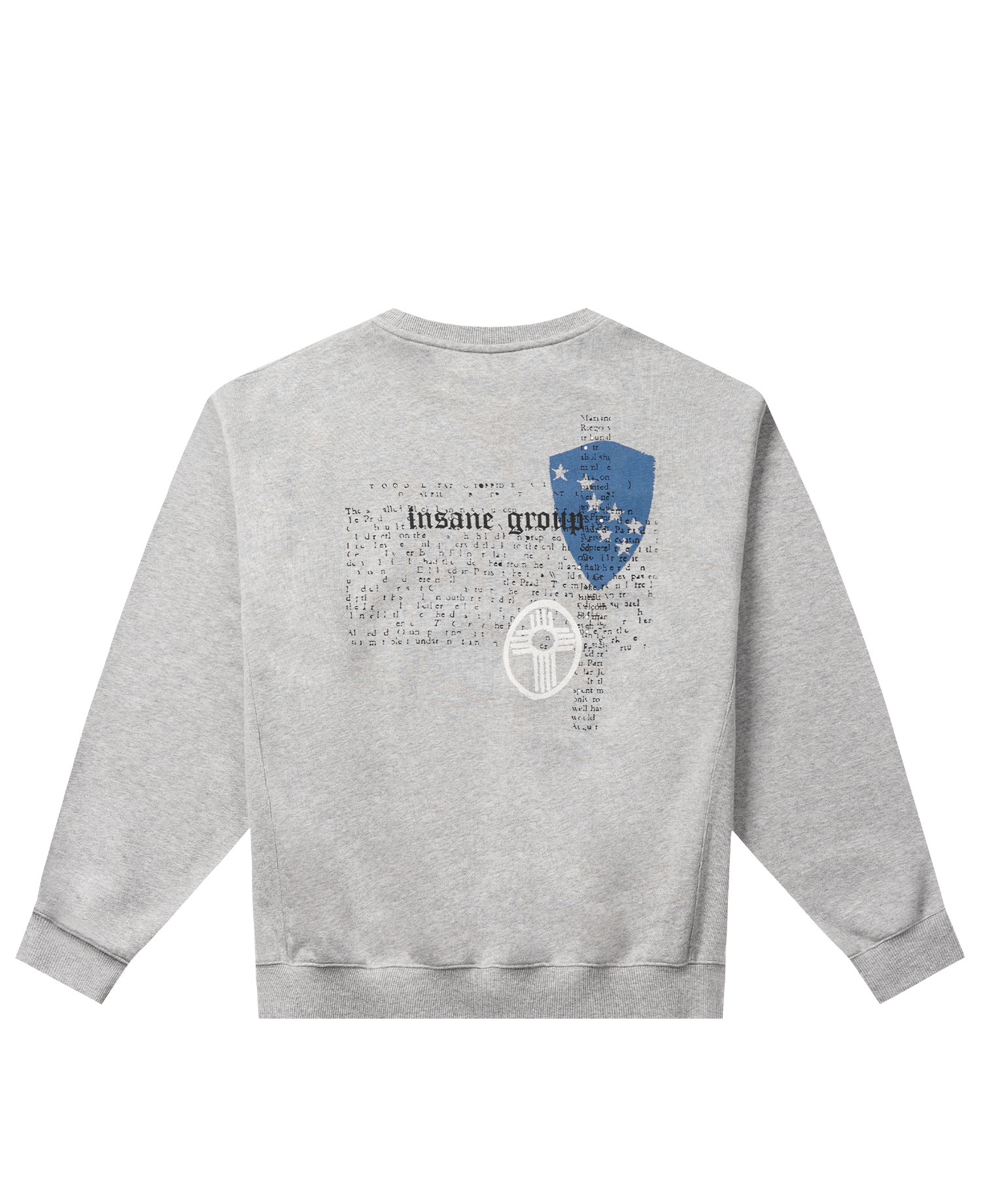 INSANE GRAPHIC SWEAT SHIRT_MELANGE GRAY