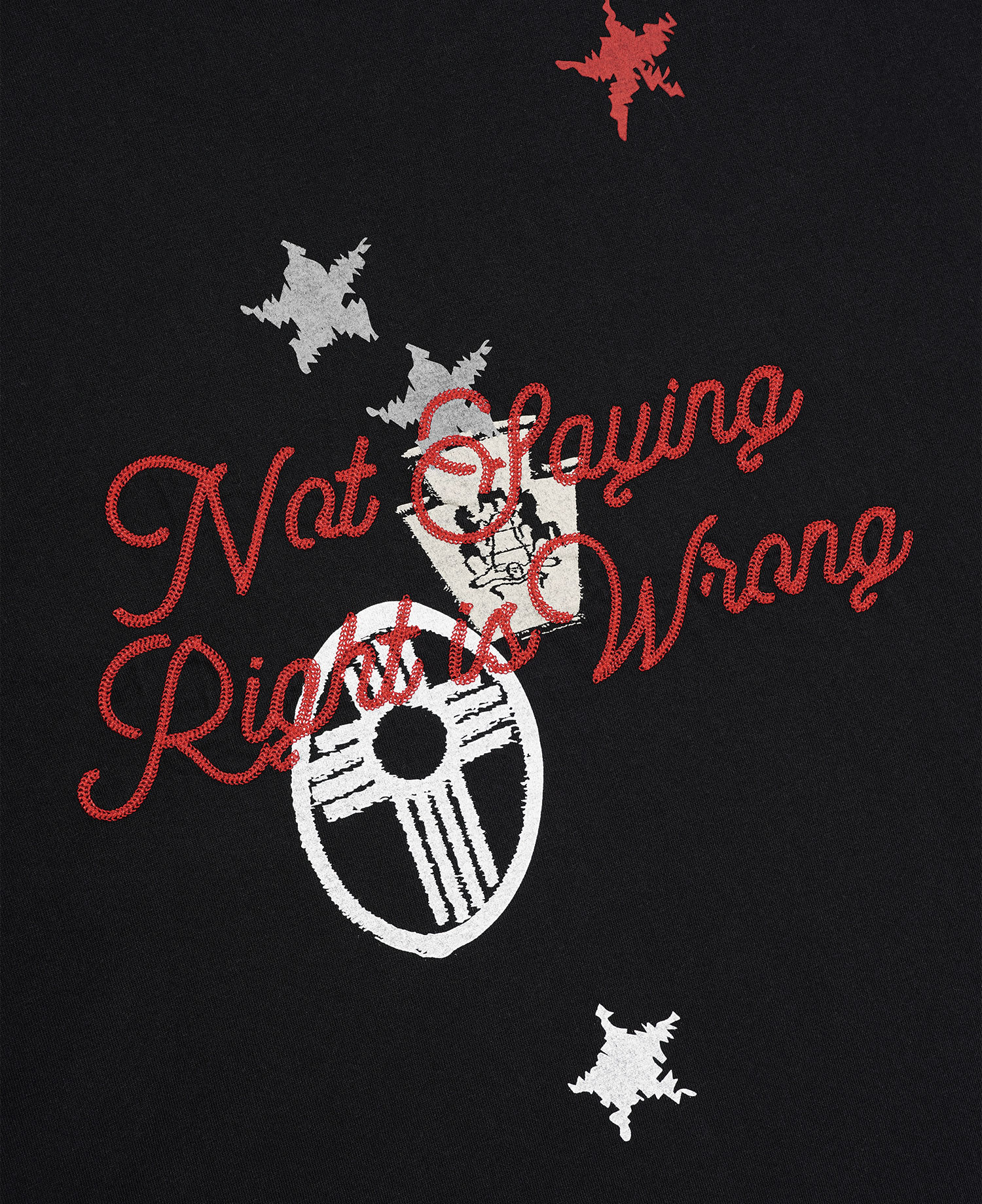 INSANE EMBROIDERED GRAPHIC LONG SLV_WASHED BLACK