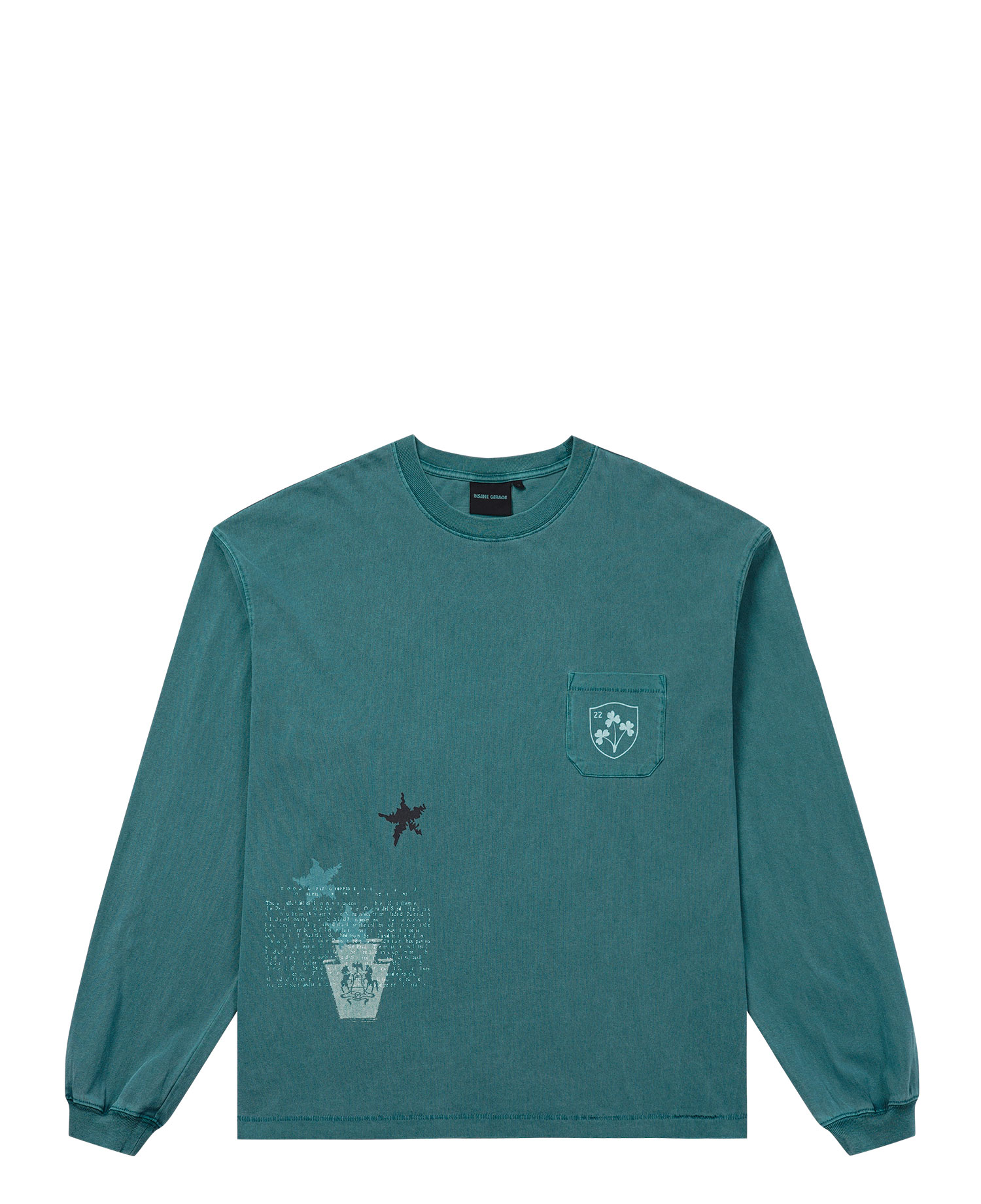 INSANE SNAKE GRAPHIC LONG SLV_TEAL