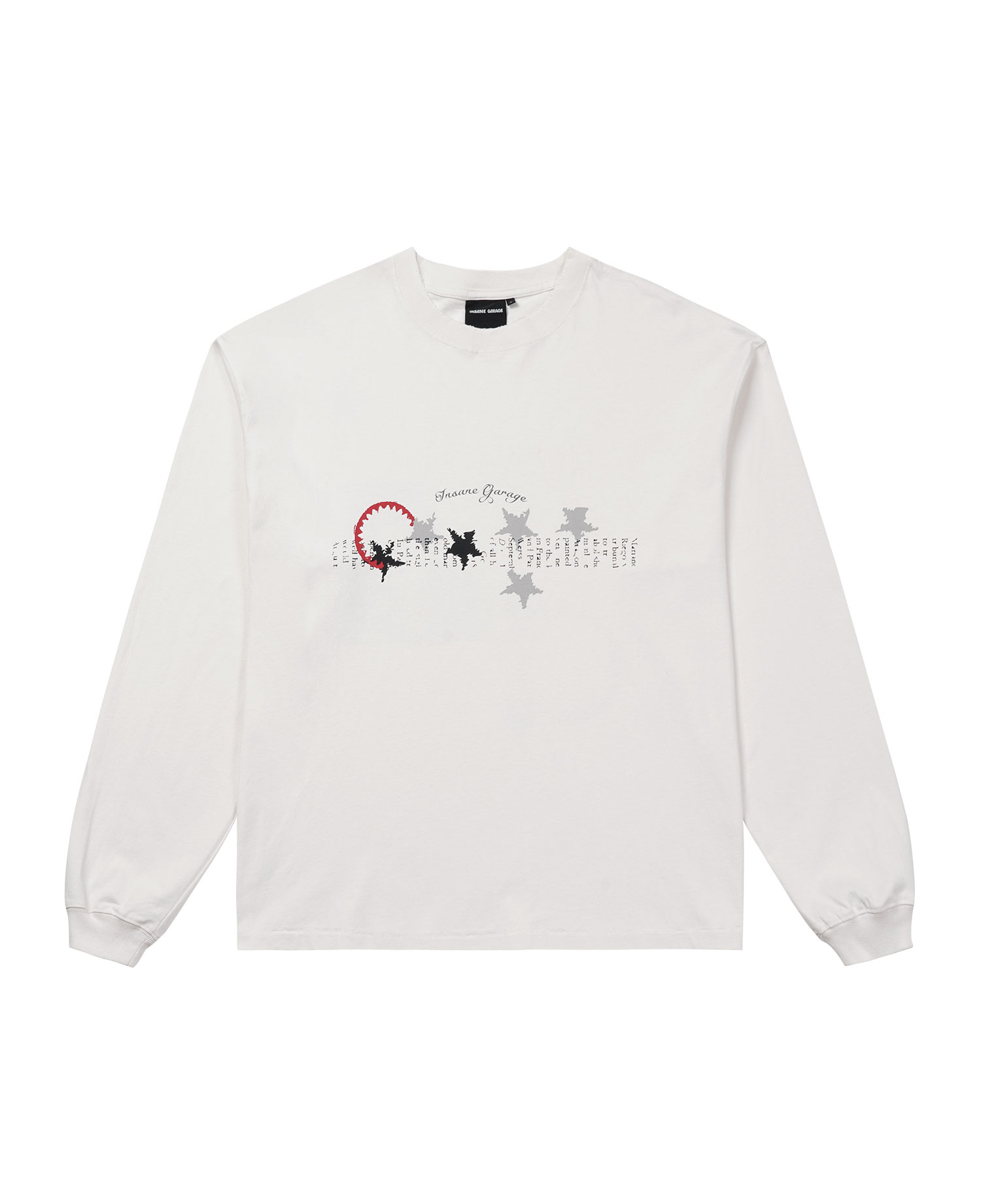INSANE STAR GRAPHIC LONG SLV_IVORY