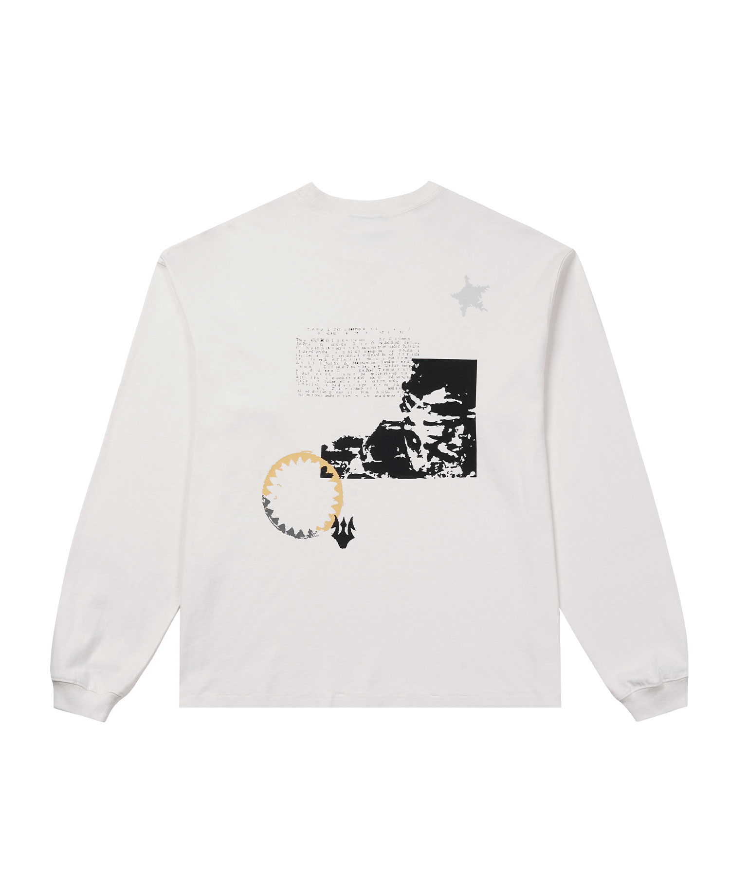 INSANE STAR GRAPHIC LONG SLV_IVORY