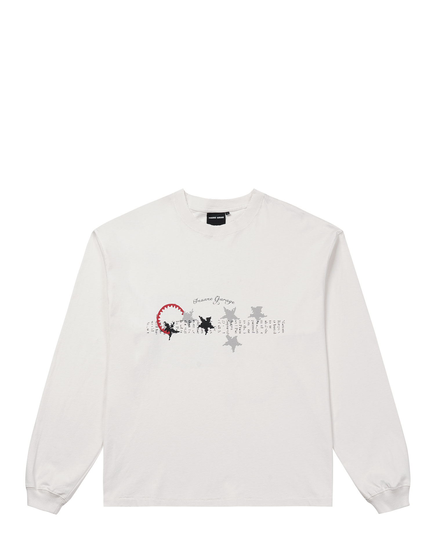 INSANE STAR GRAPHIC LONG SLV_IVORY