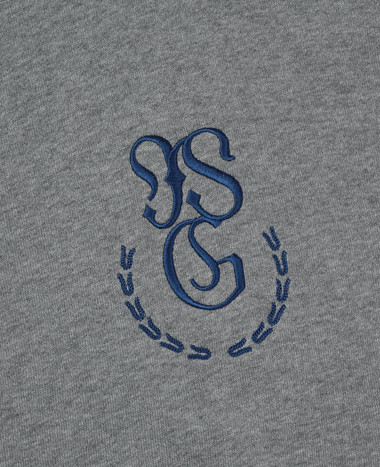 INSANE FLAG PADDED SHOULDER HOODIE_MELANGE GRAY