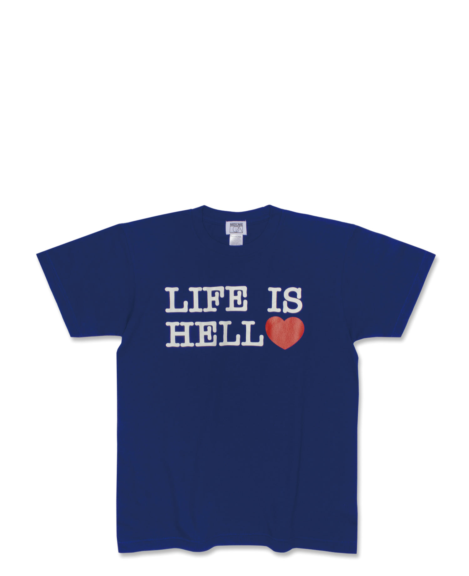 [MEDIUMS] LIFE IS HELL TEE BLUE