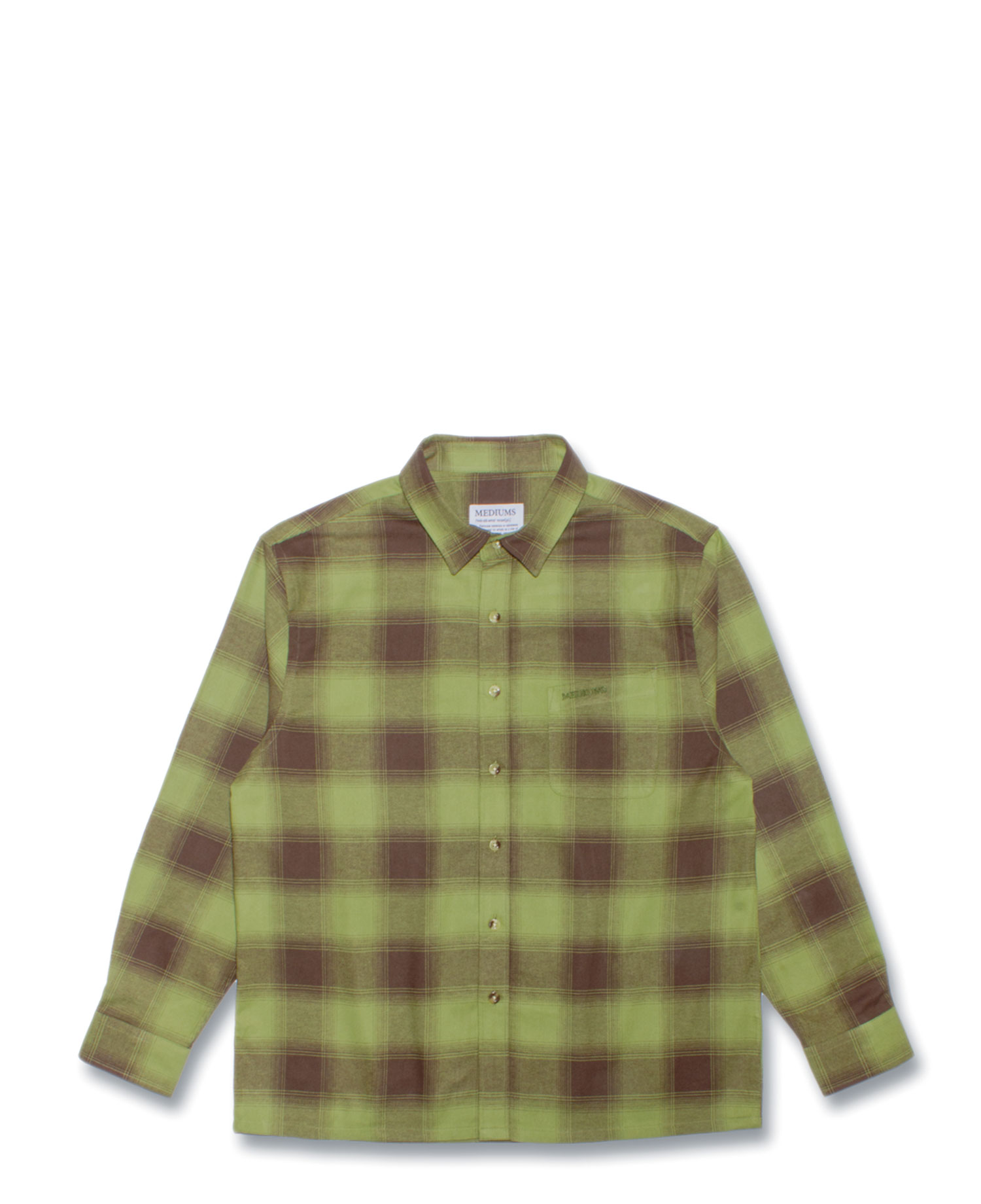 [MEDIUMS] SLANT POCKET FLANNEL SHIRT