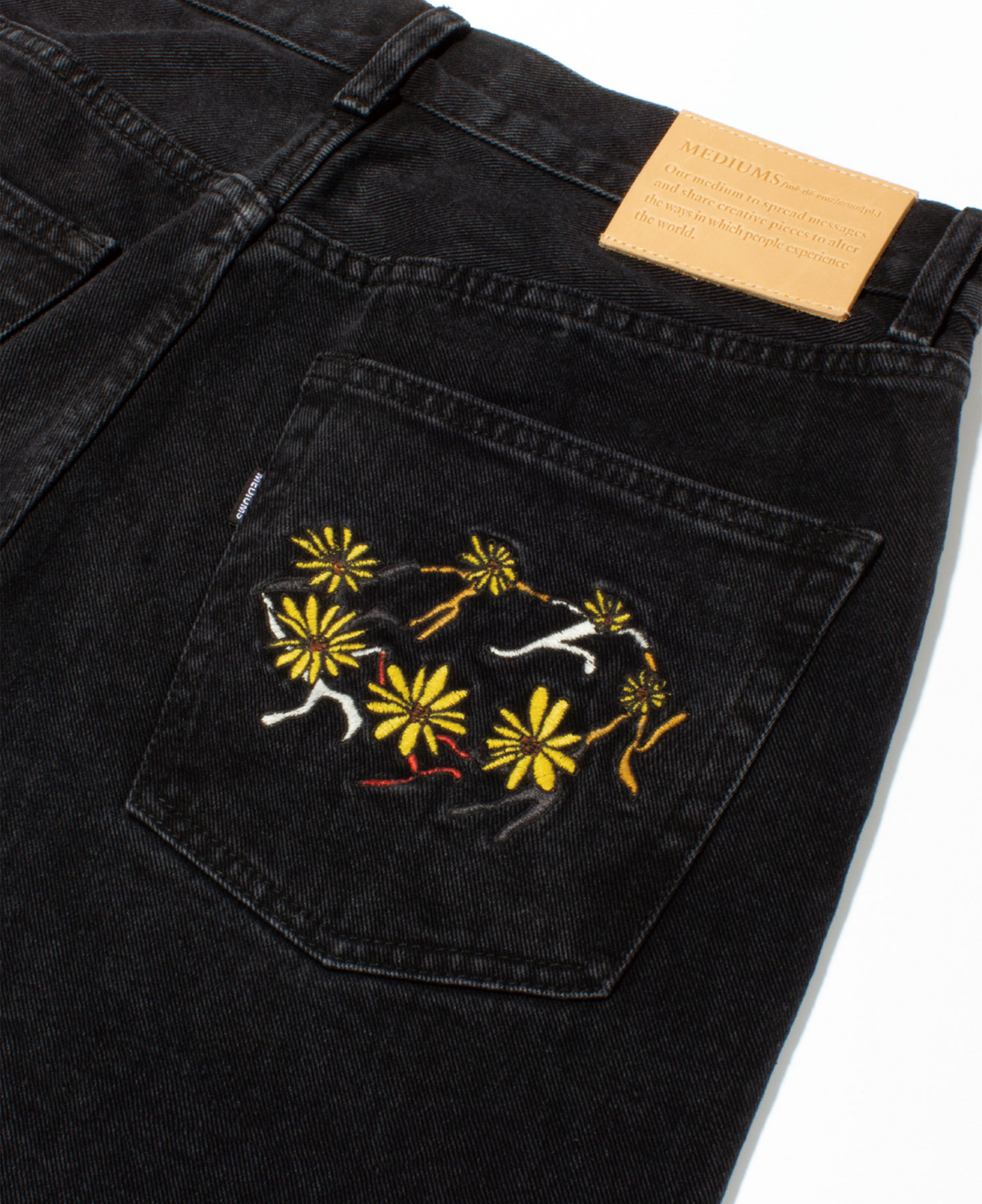 [MEDIUMS] SUN DANCE DENIM PANTS - BLACK