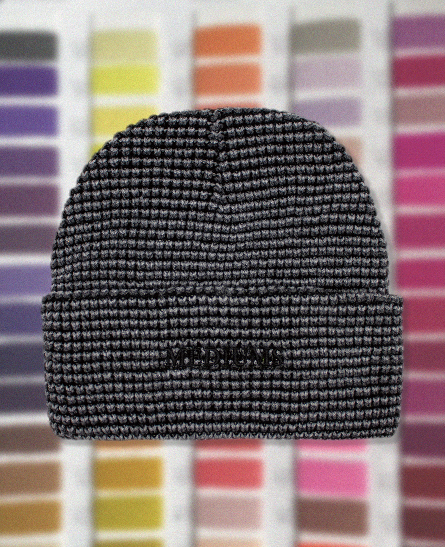 [MEDIUMS] WAFFLE BEANIE - BLACK