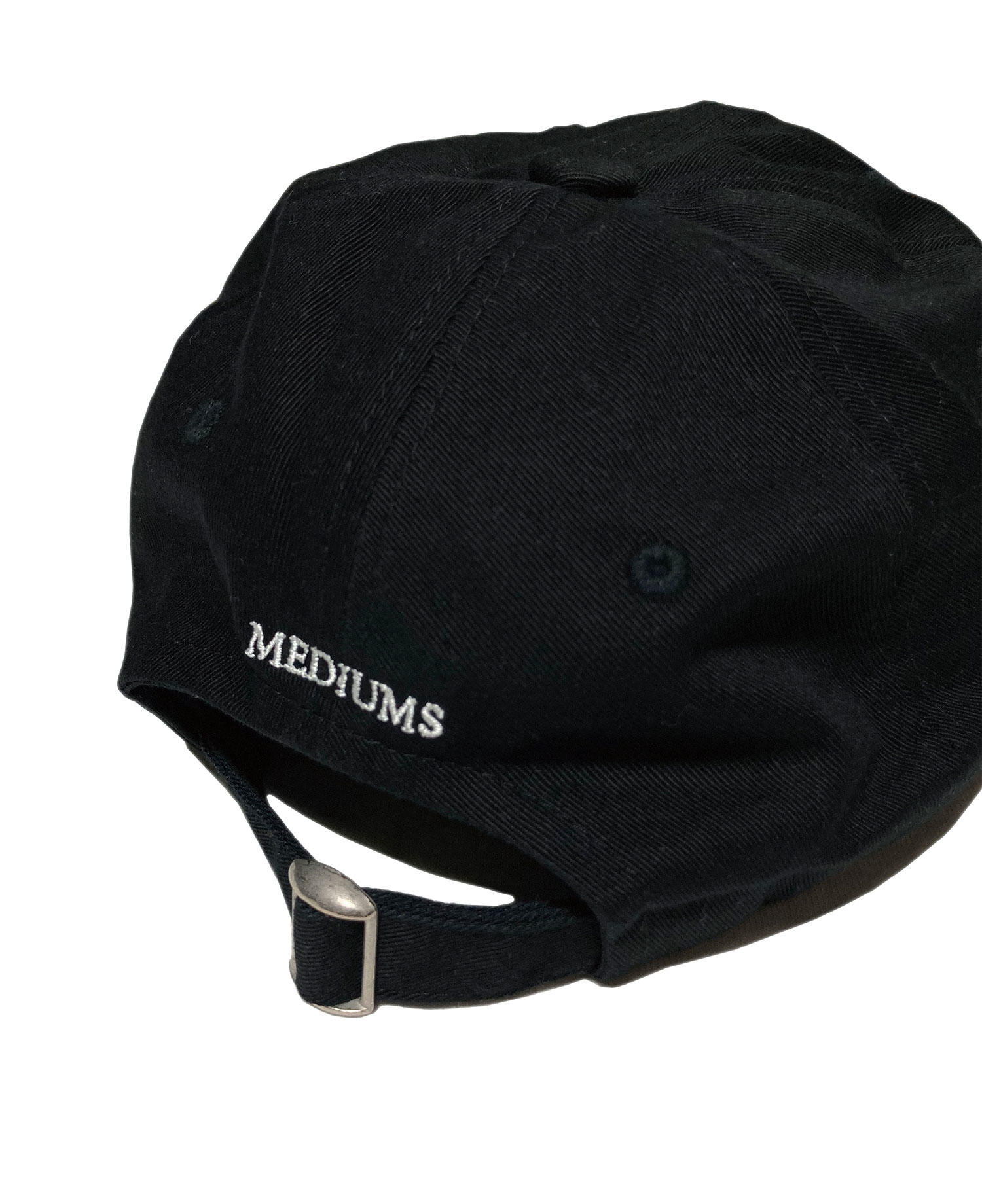 [MEDIUMS] LET'S TALK ABOUT DEATH. BALL CAP - BLACK & WHITE