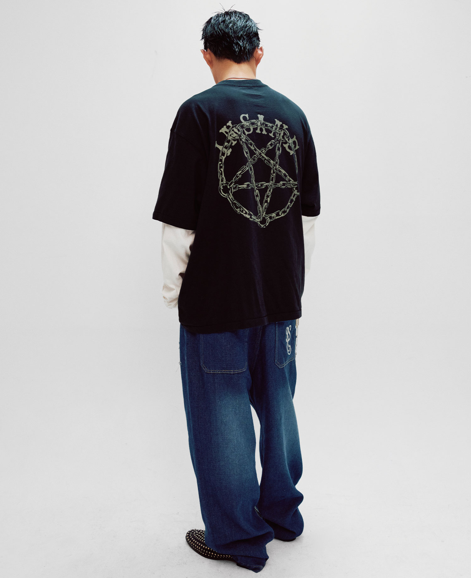 INSANE SASHIKO DENIM PANTS_INDIGO