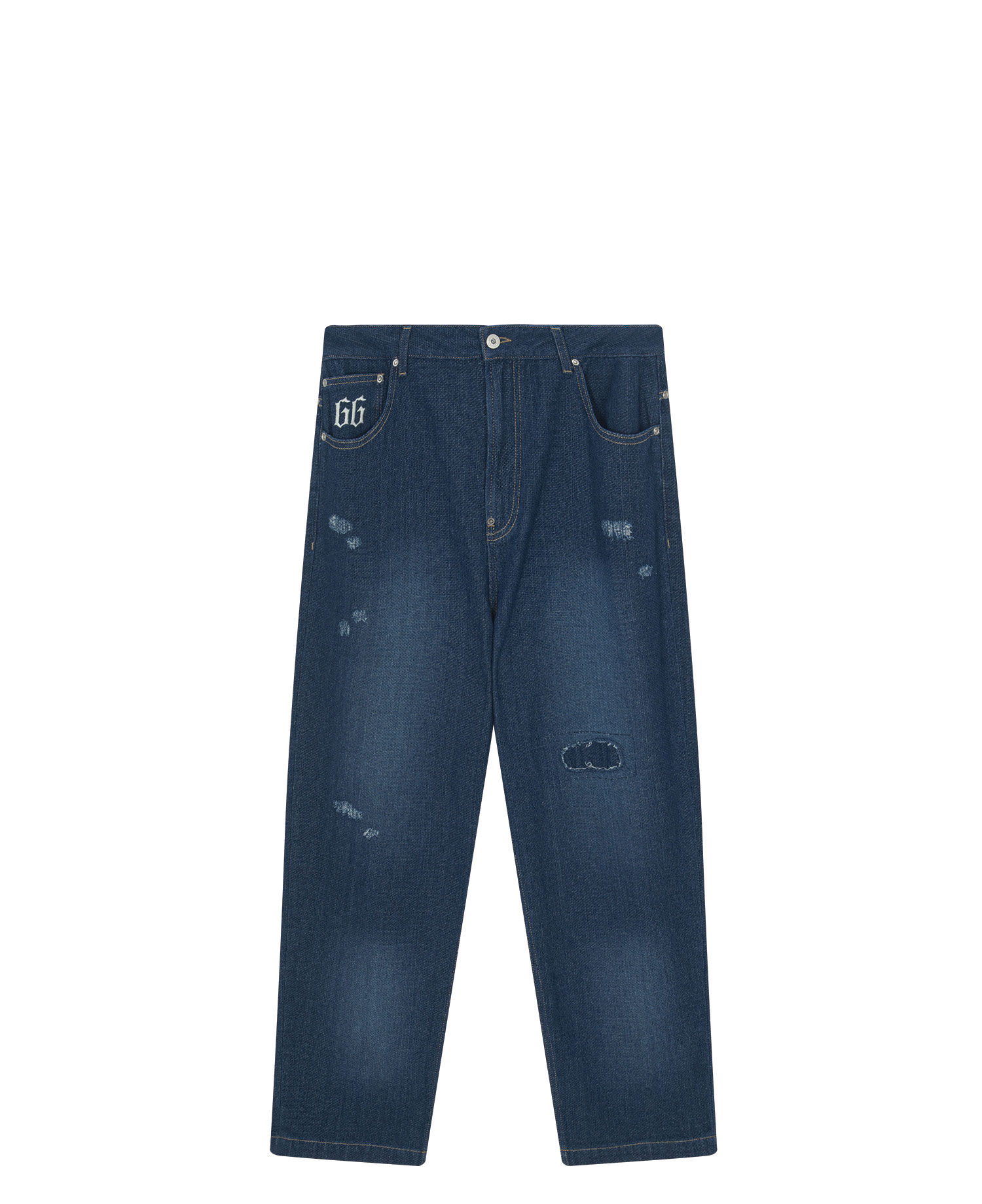 INSANE SASHIKO DENIM PANTS_INDIGO