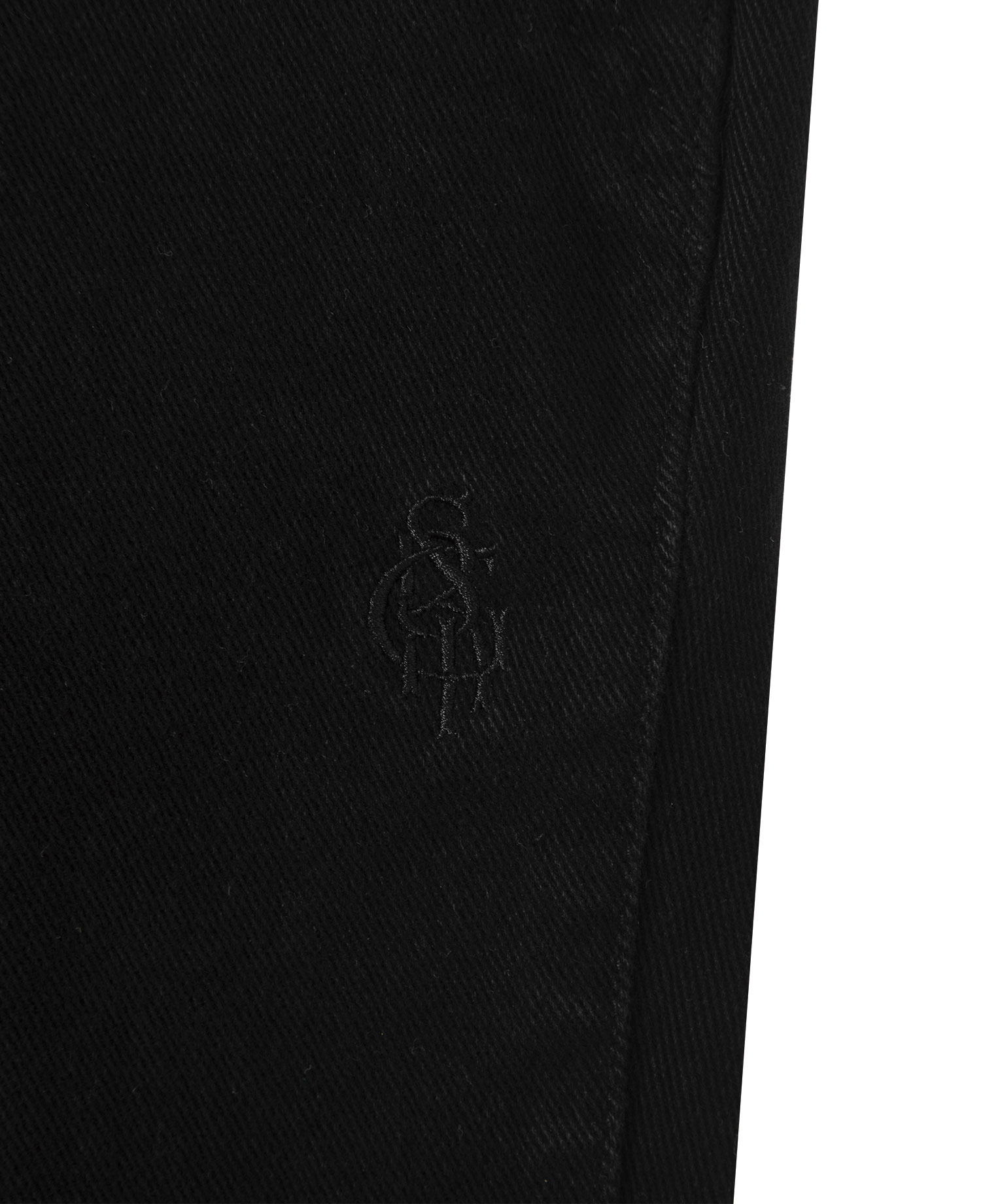 INSANE EMBROIDERED WOVEN PANTS_WASHED BLACK
