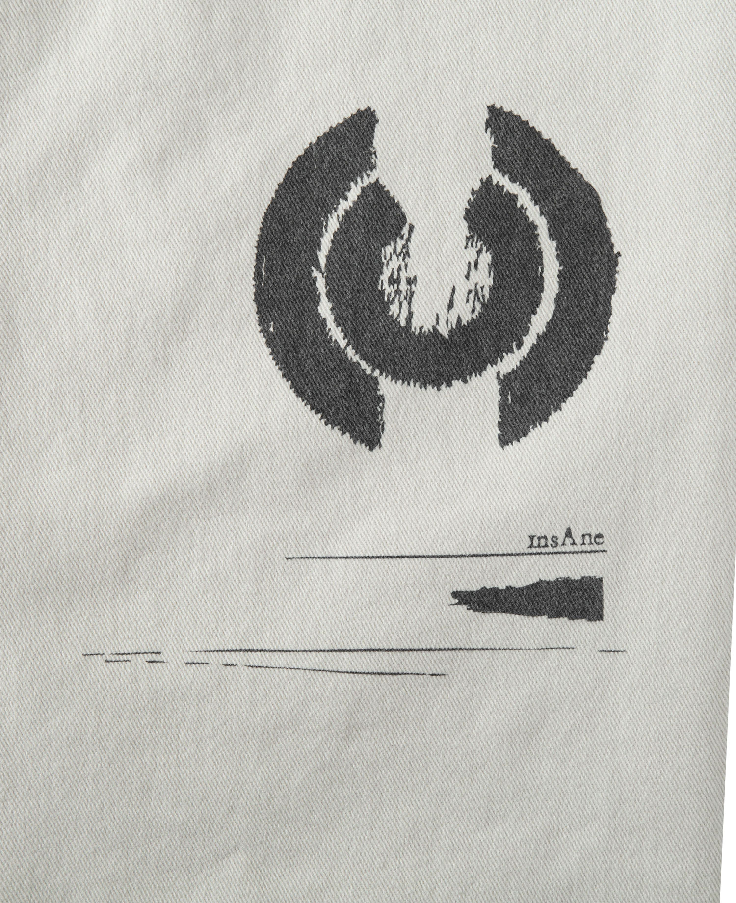 INSANE GRAPHIC WOVEN PANTS_ECRU