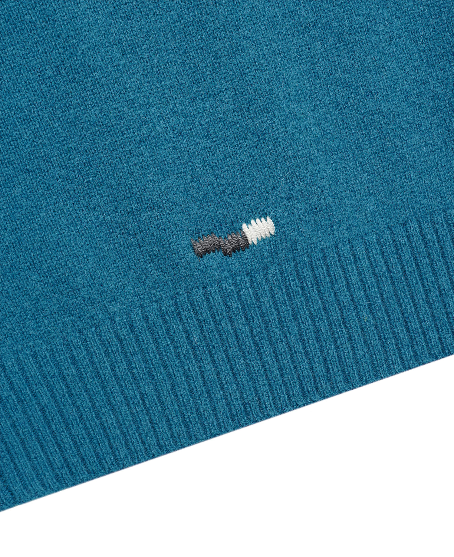 INSANE WOOL ROUND KNIT CARDIGAN_TEAL