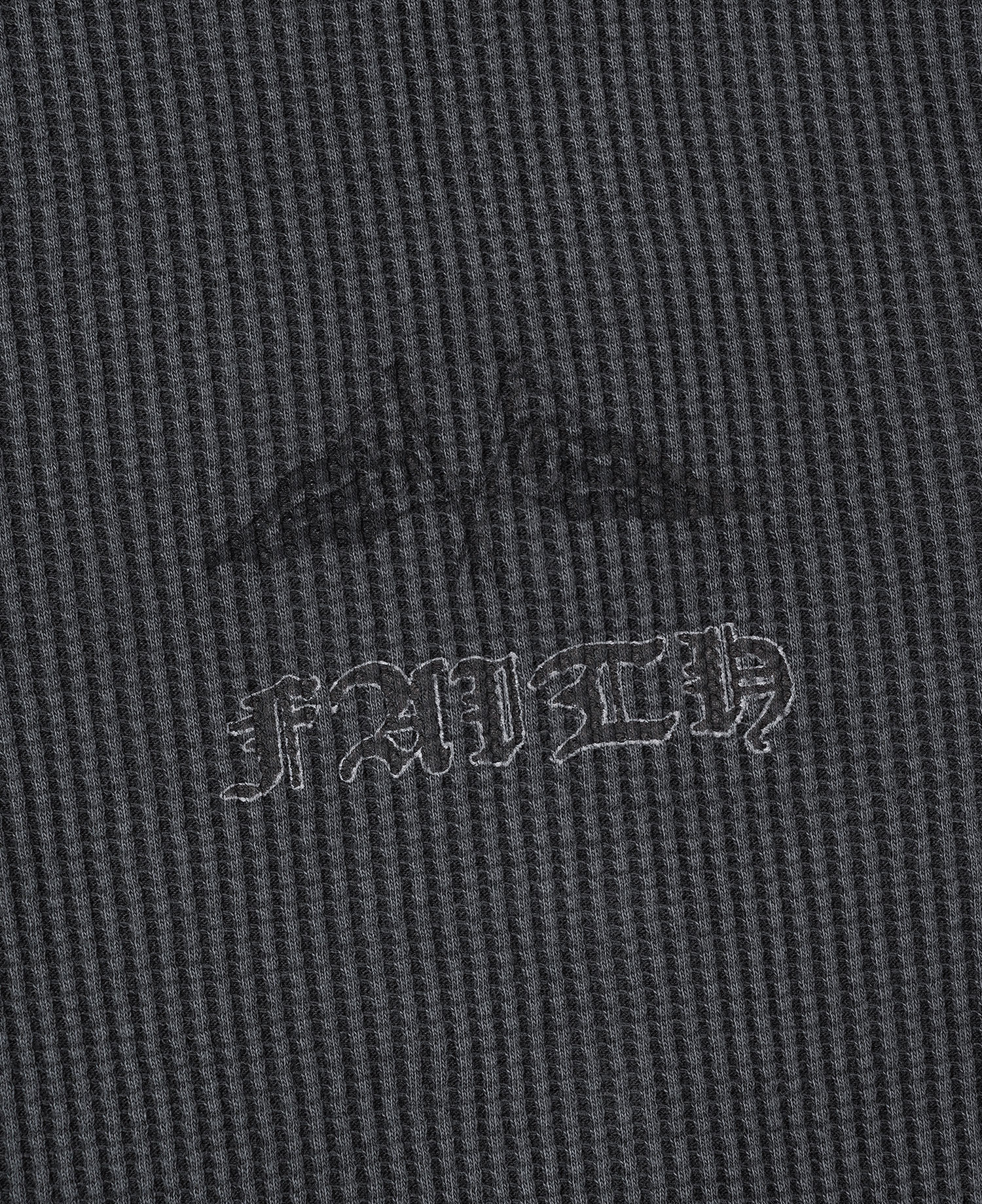 INSANE WAFFLE GRAPHIC LONG SLV_CHARCOAL