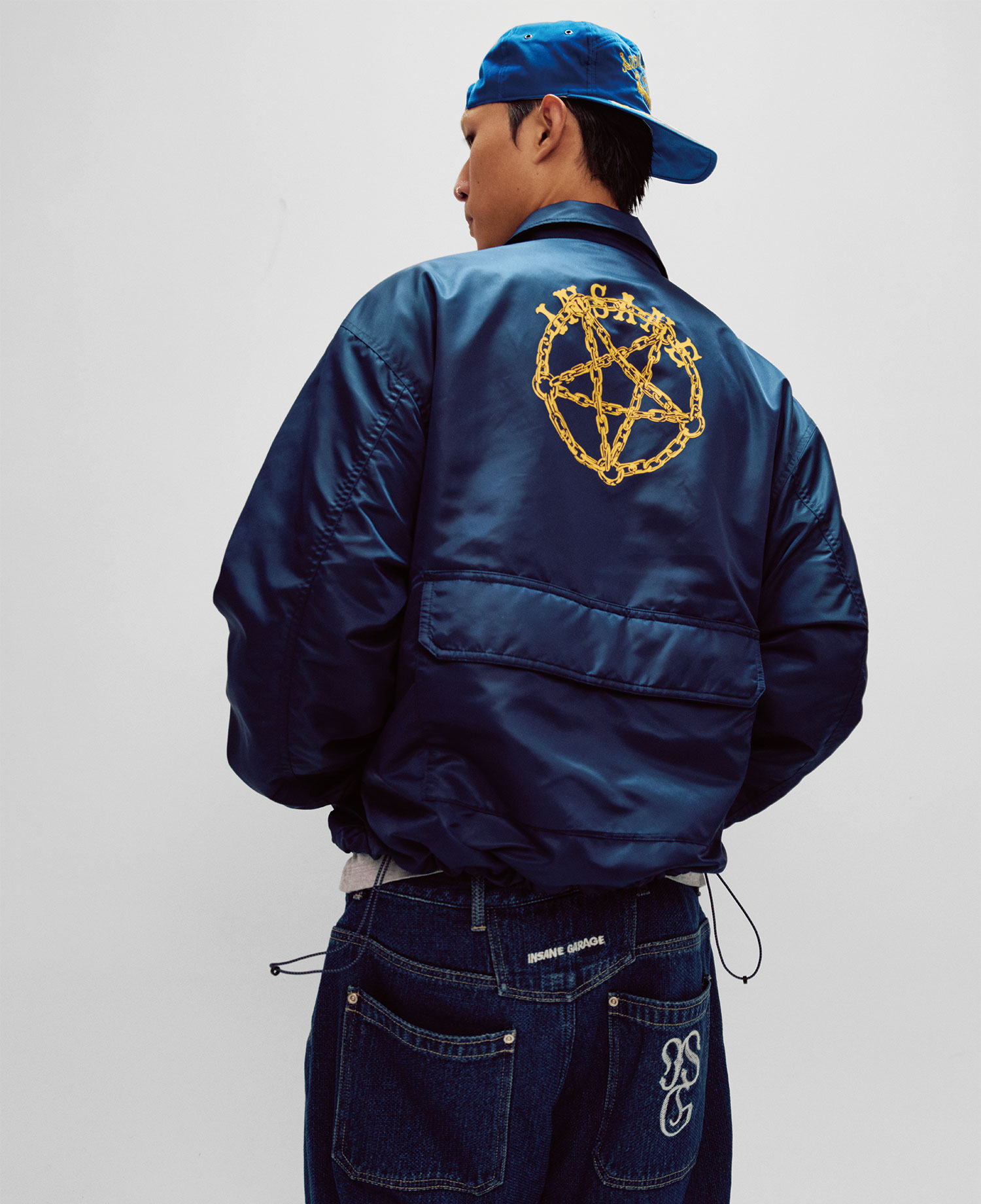 INSANE PENTAGRAM THINSULATE JACKET_NAVY