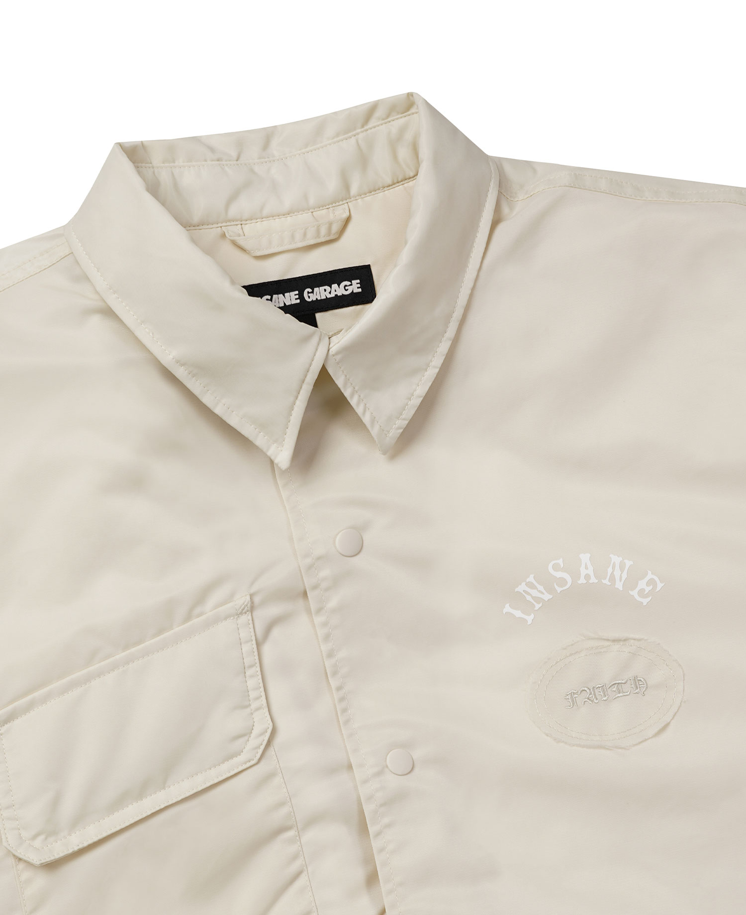 INSANE PENTAGRAM THINSULATE JACKET_IVORY